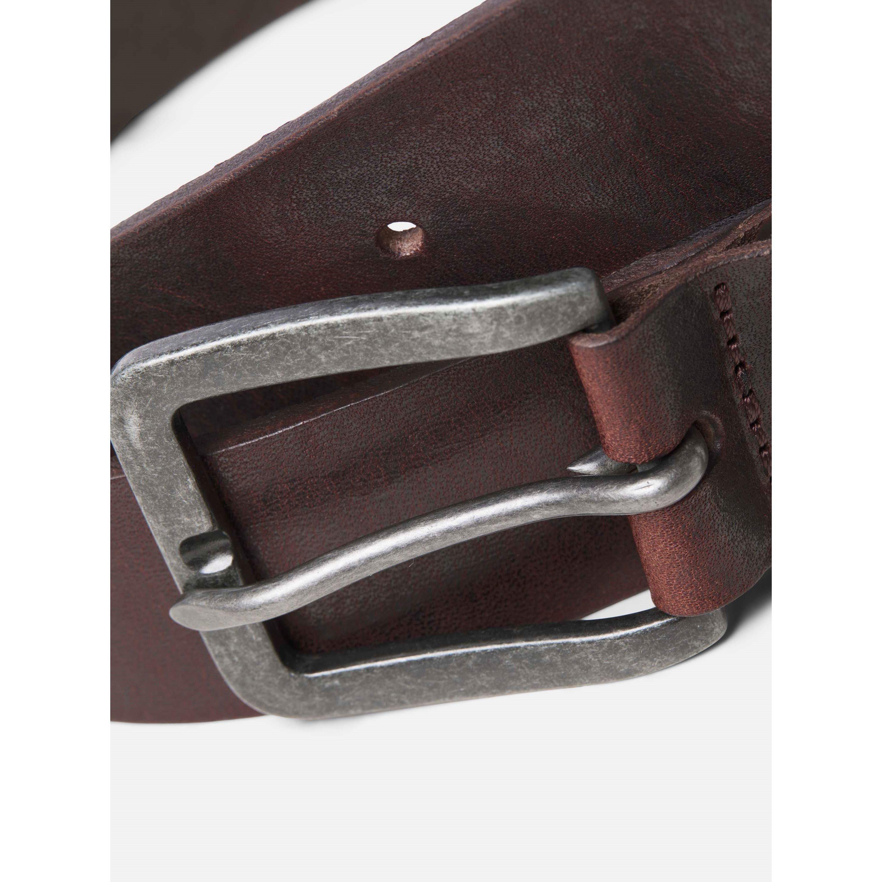 Black Coffee - Jack and Jones - Men's Victor Leather Belt - 4