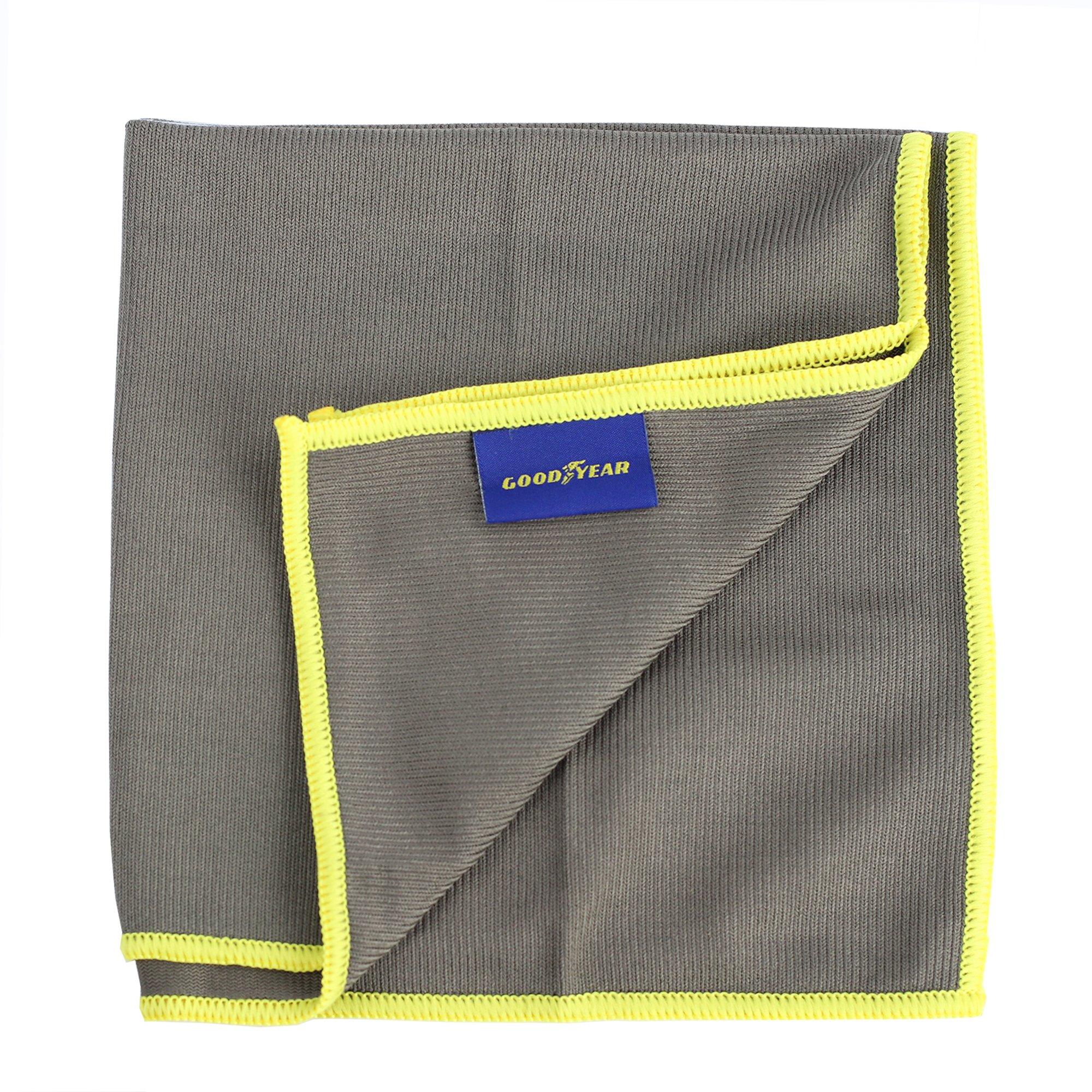 Grey - Goodyear - Goodyear Microfibre Window Cloth - 40cm x 40cm - 2