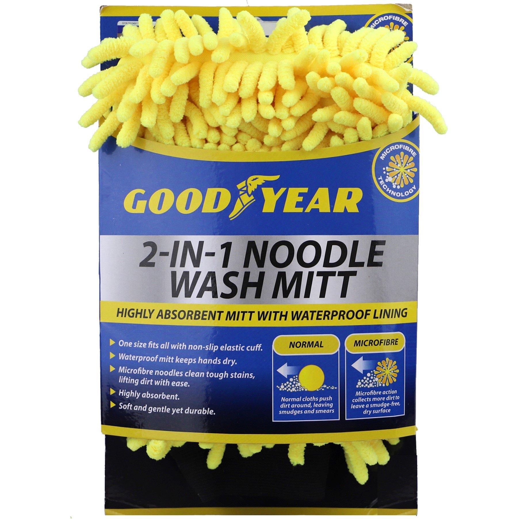 Yellow - Goodyear - Goodyear 2 in 1 Noodle Wash Mitt - 1