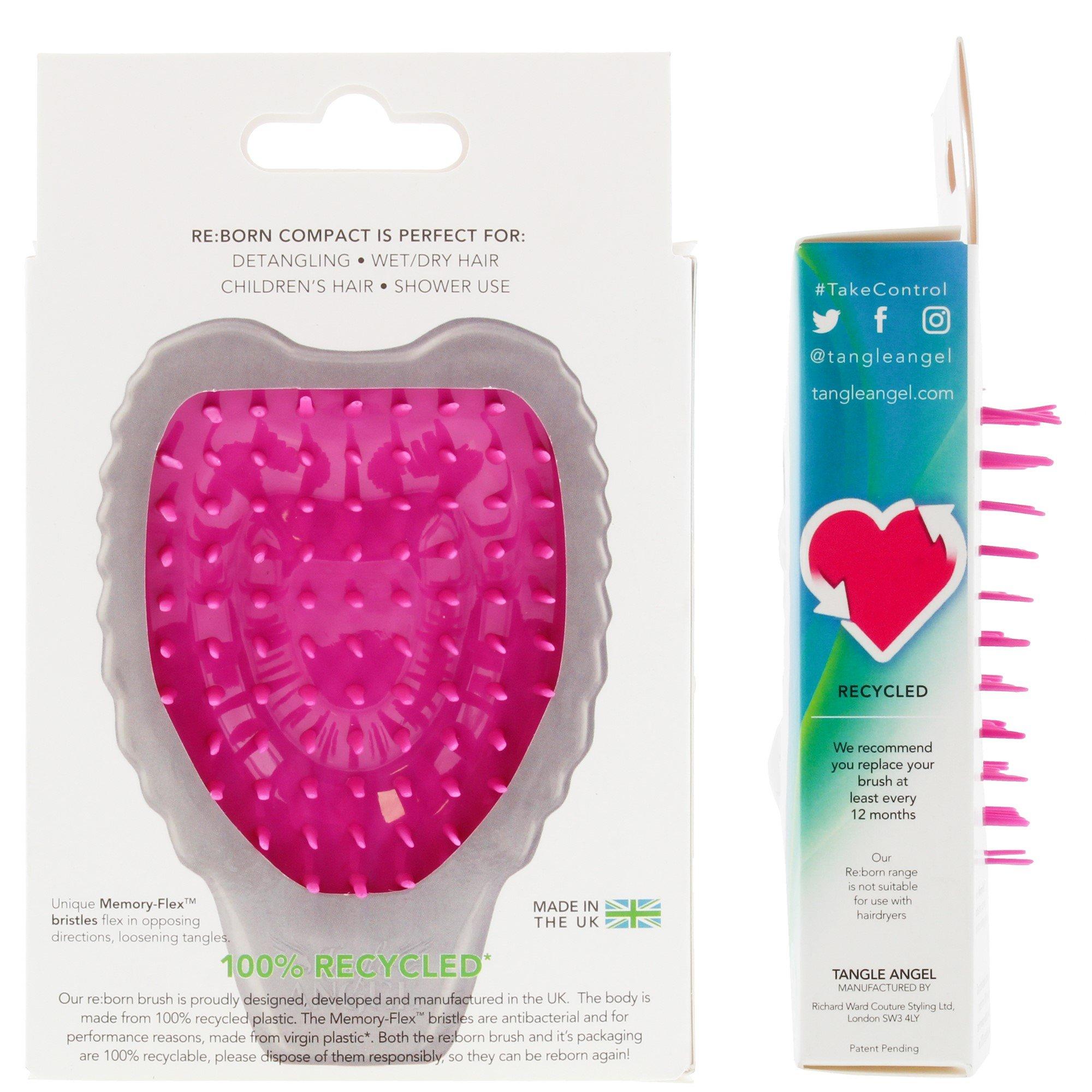Branco Fuschia - Tangle Teezer - Angel Reborn Compact Hair Brush Womens - 2