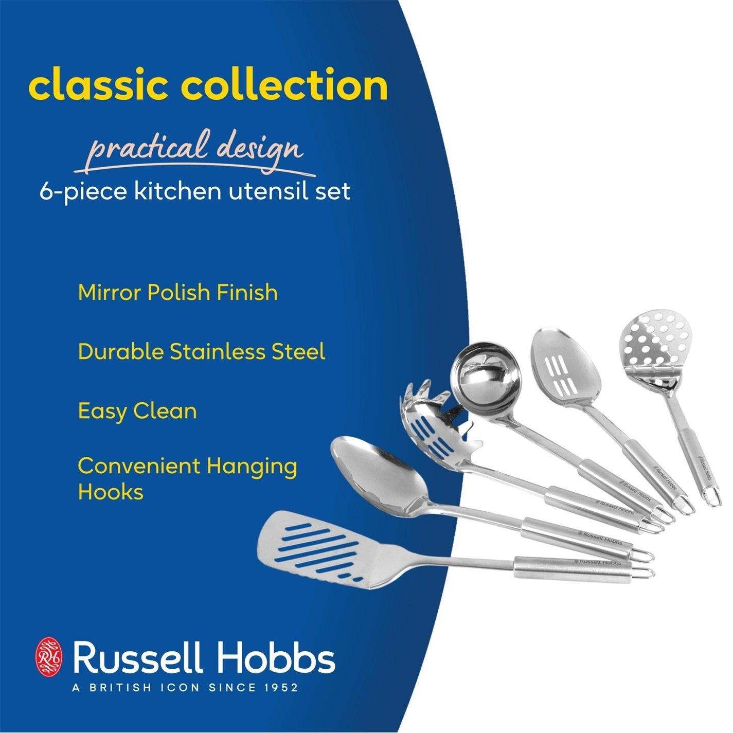 Silver - Russell Hobbs - 6pc Utensil Set 00 - 3