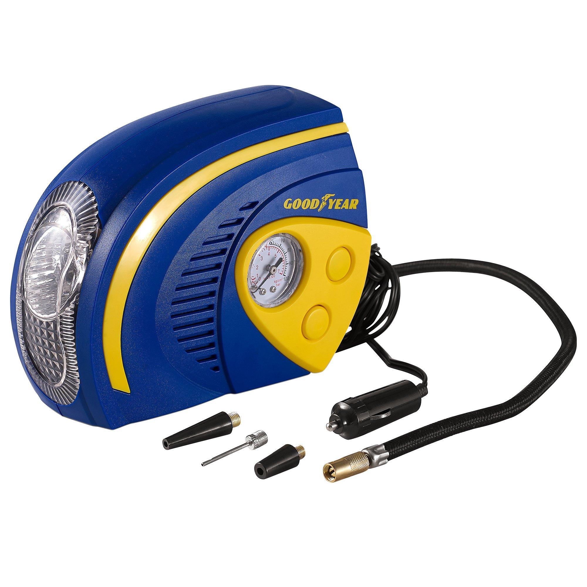 Goodyear  12V 100Psi Air Compressor - Blue & Yellow