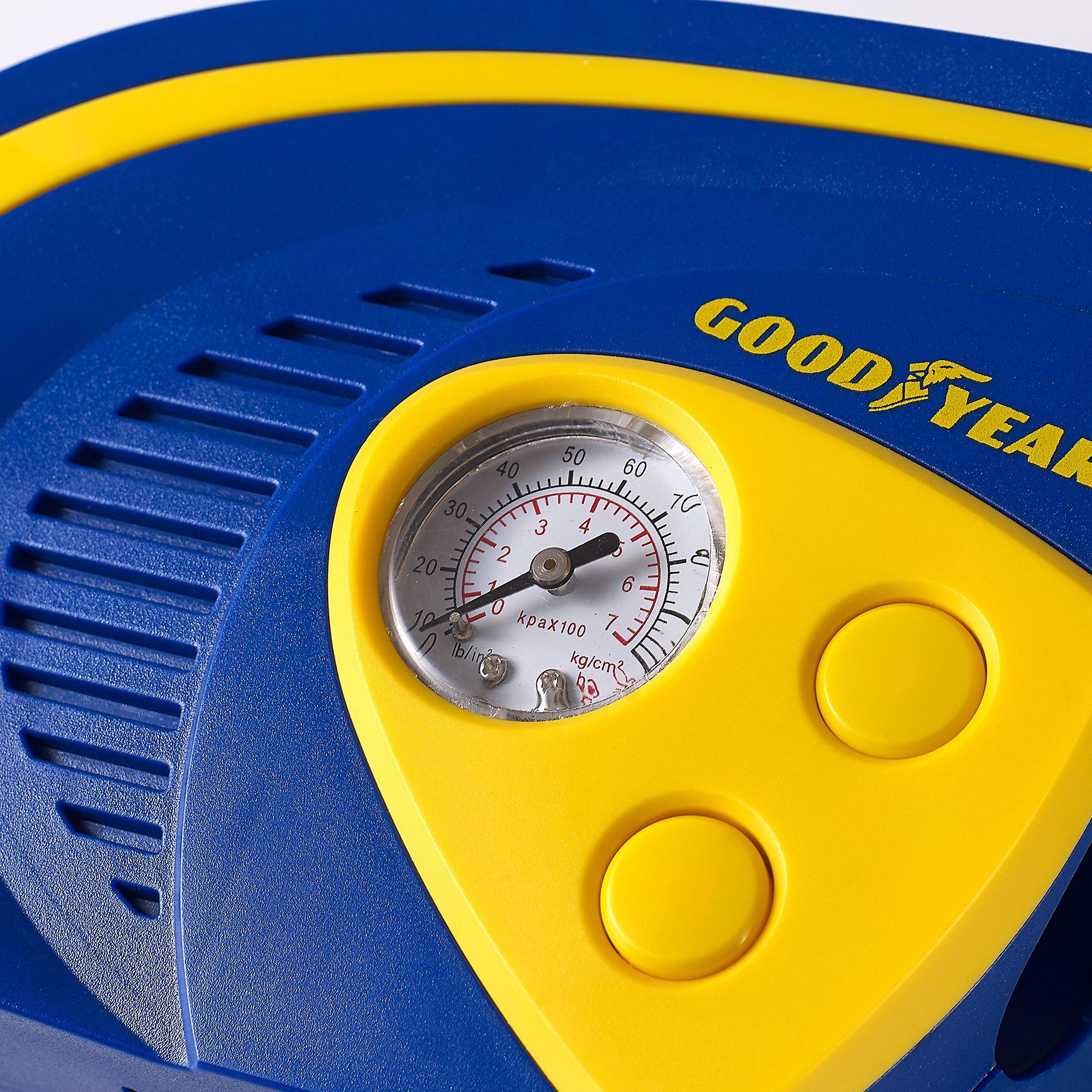 Plava i žuta - Goodyear - 12V 100PSI Air Compressor - 3