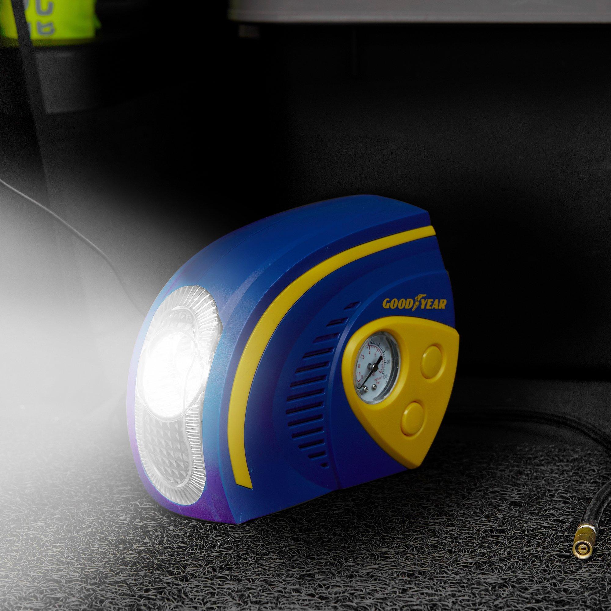 Plava i žuta - Goodyear - 12V 100PSI Air Compressor - 5