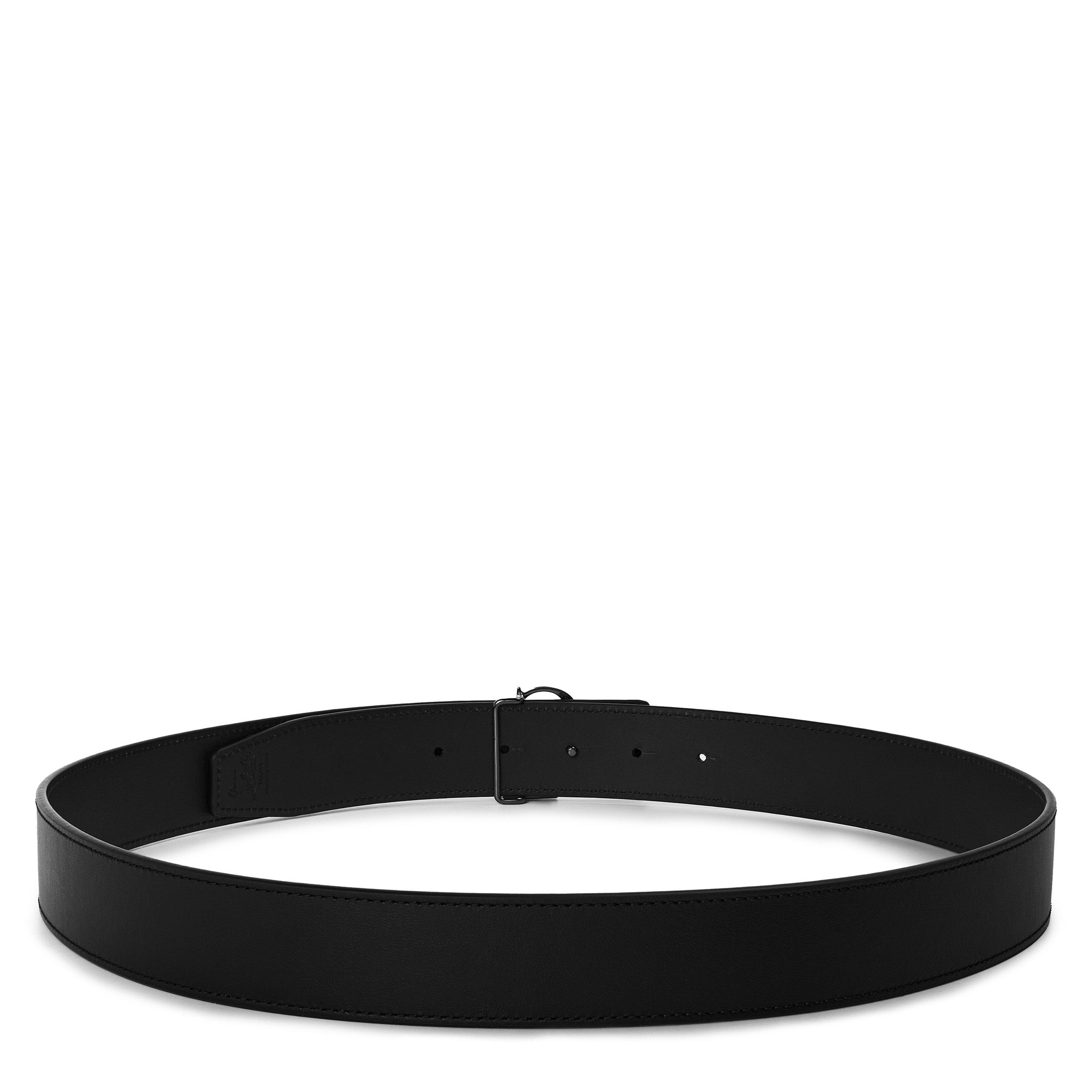 Black Café Gun - Christian Louboutin - Chr CL Rev Belt 35MM Sn64 - 2