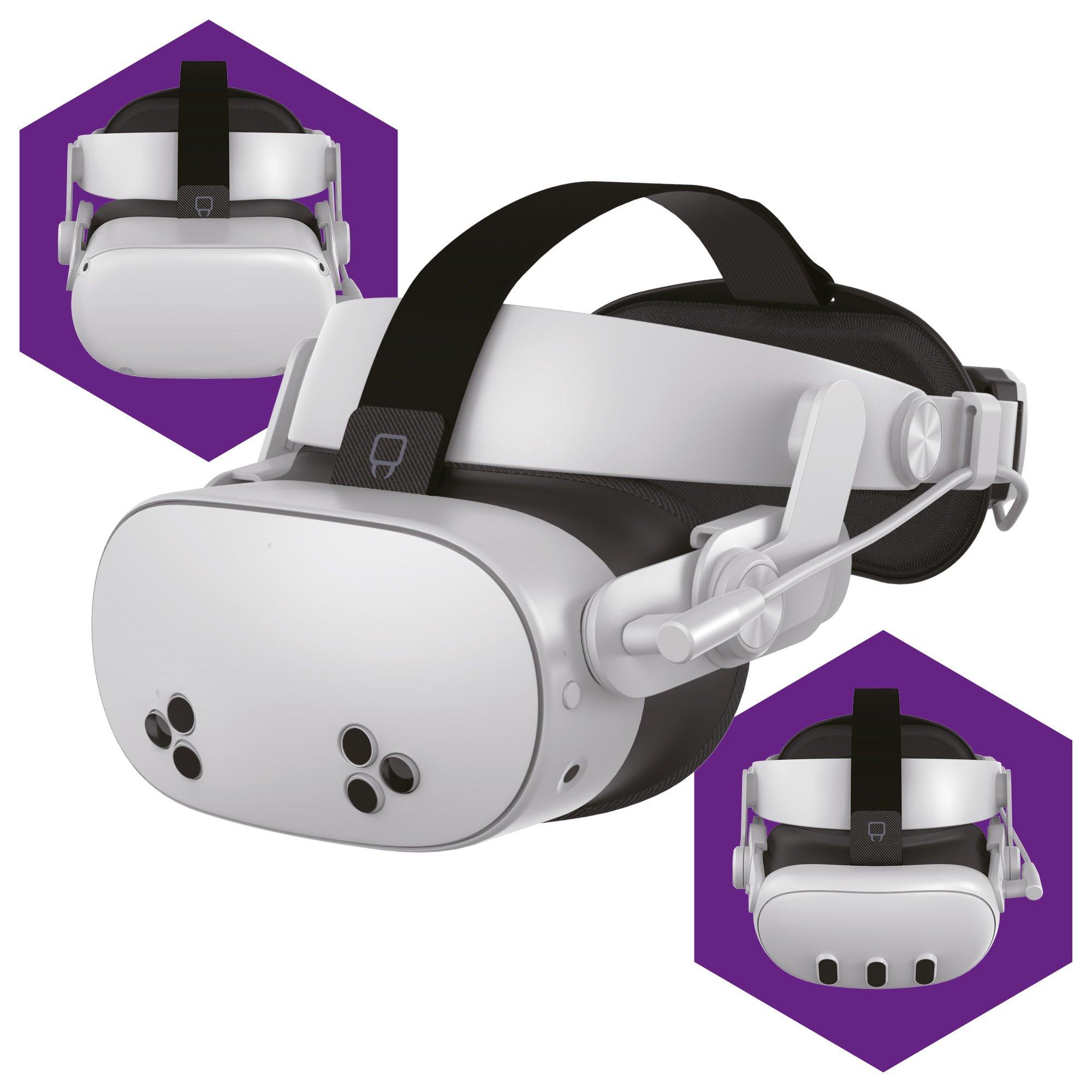 Blanc - Venom - Headstrap With Powerbank For Meta Quest 2 3 & 3S - 4