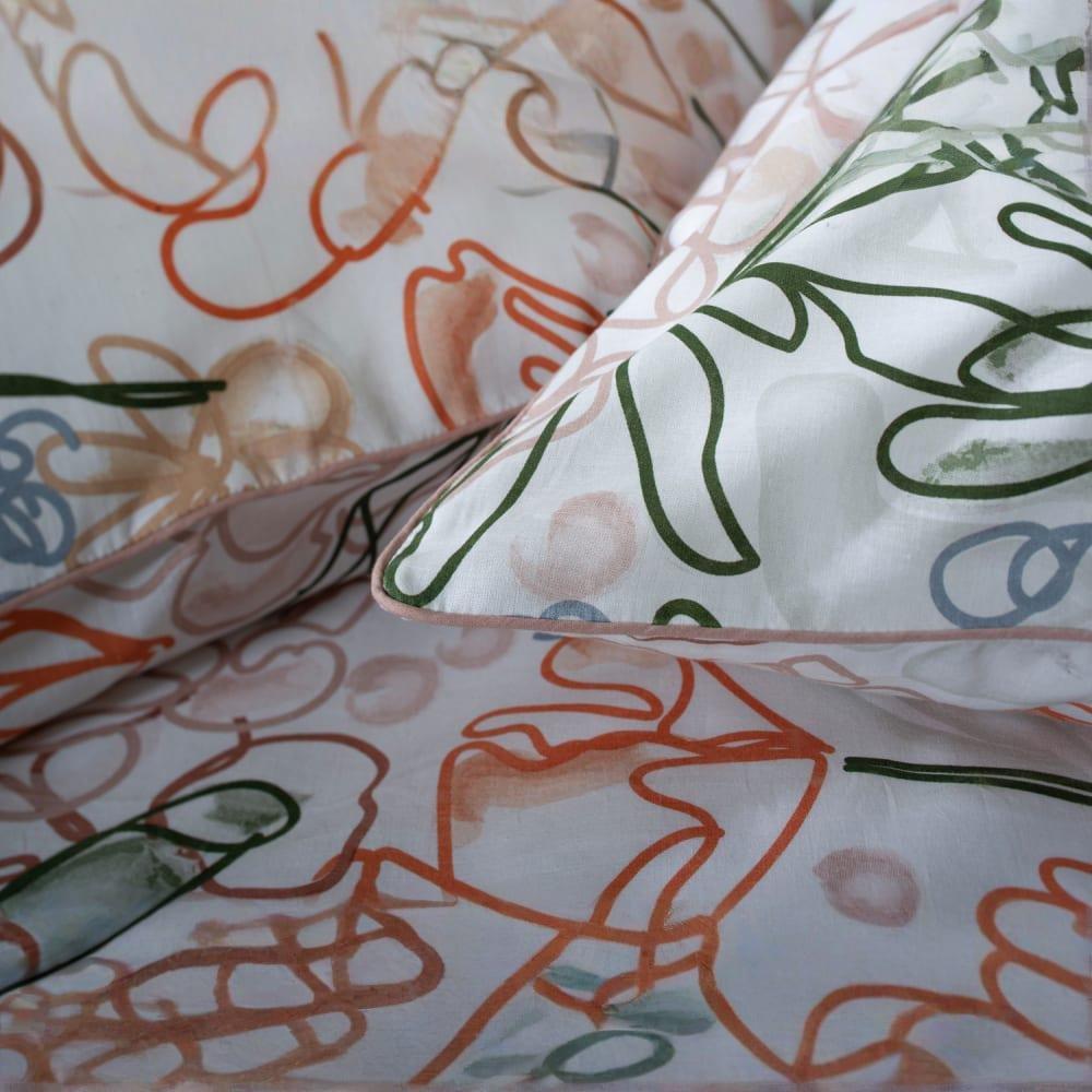 Naive Floral - Deyongs - Naive Floral Cotton Duvet Cover Set - 3