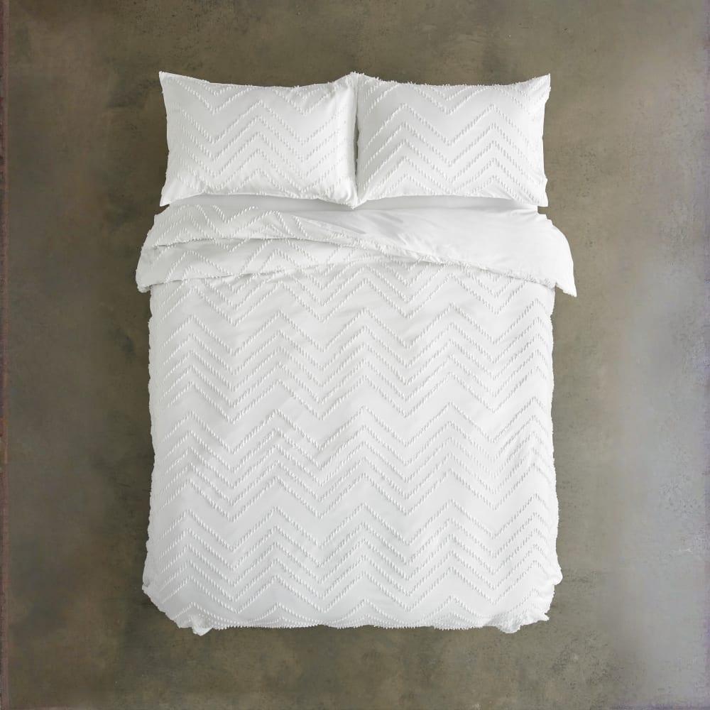 White - Deyongs - ZigZag Duvet Cover Sets - 3