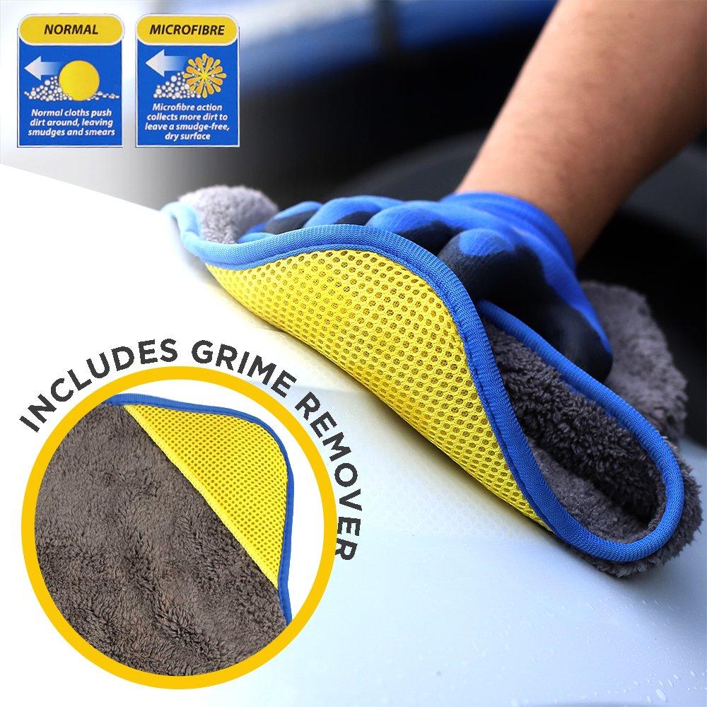 Grey - Goodyear - Goodyear 2 Piece Drying Towel set - 40cm x 40cm - 5