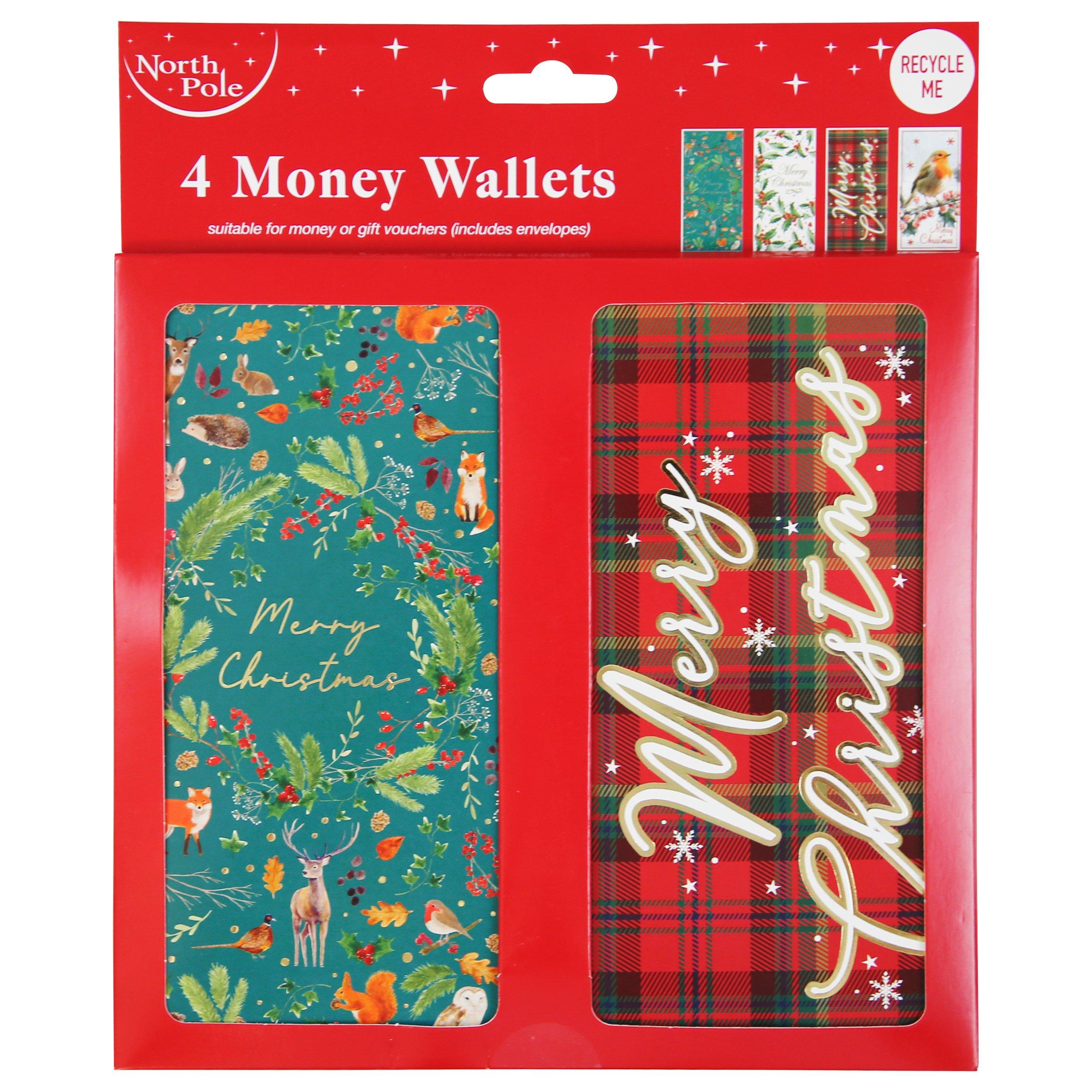 Xmas - North Pole - 4 pack money wallets - 1