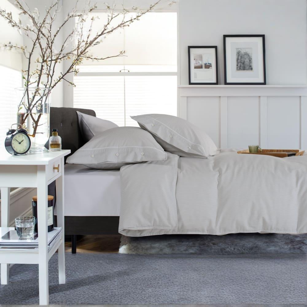 Grey/White - The Lyndon Company - Duvet Cover Sets - 4