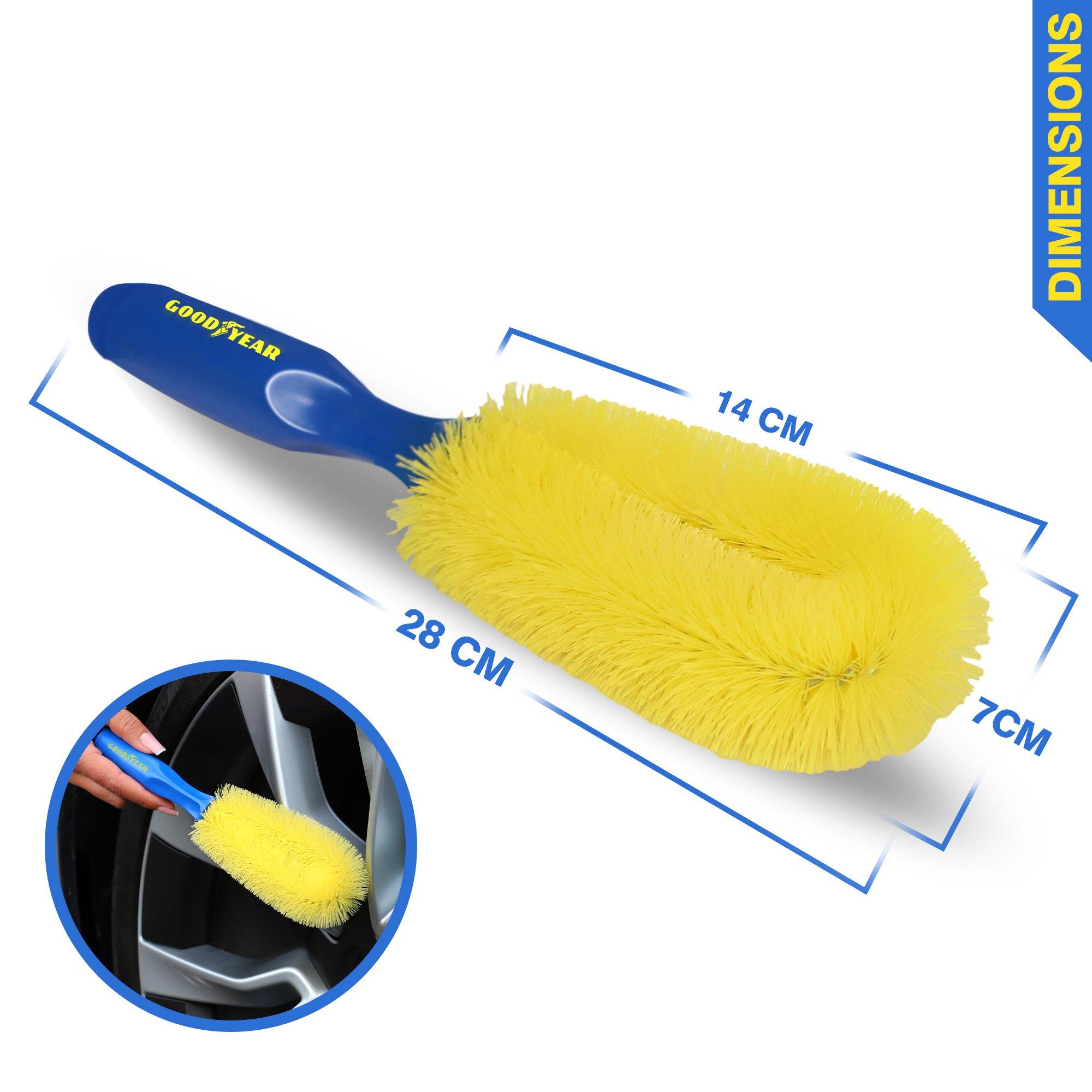 Blue/Yellow - Goodyear - Goodyear Alloy Wheel Brush - 2