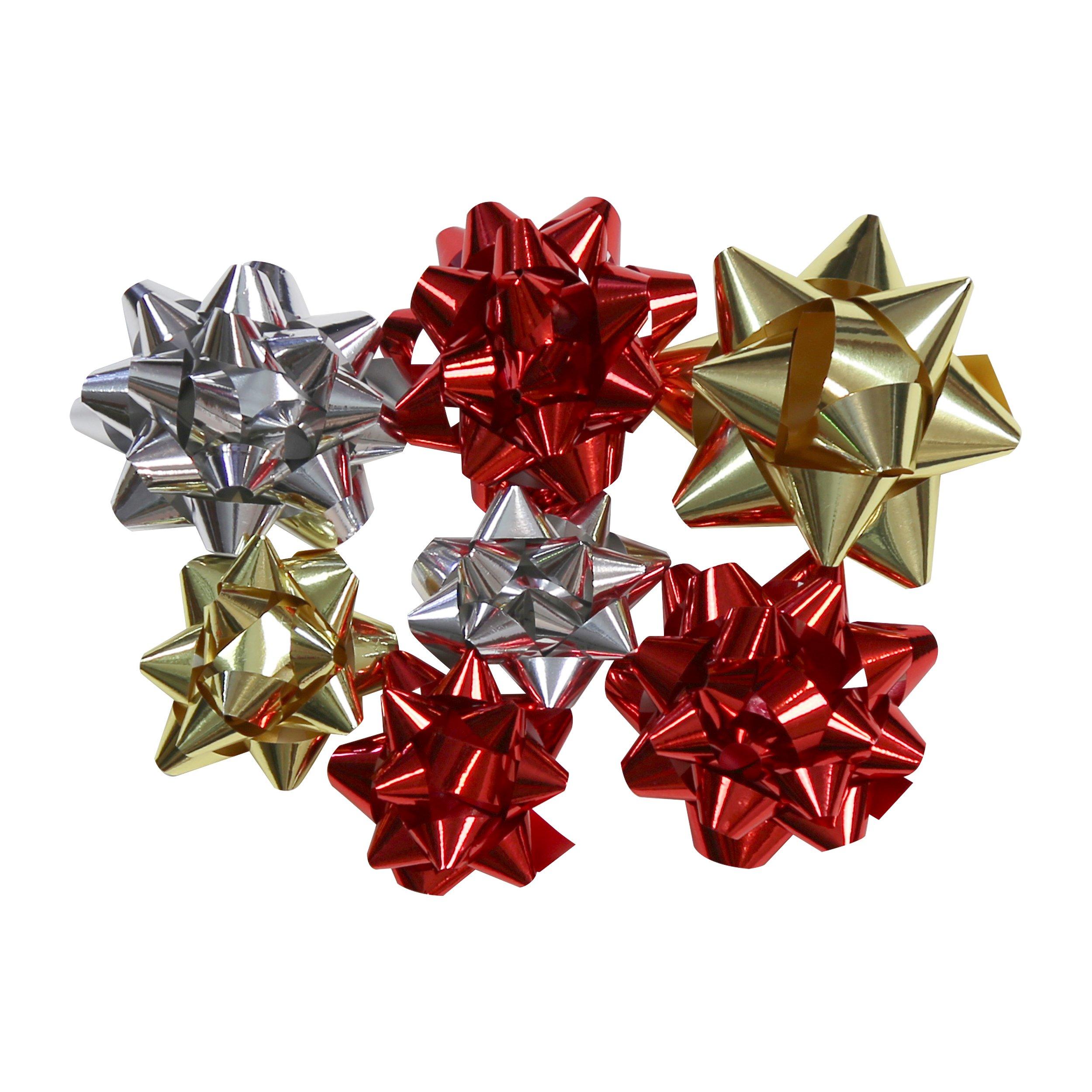 Rood - North Pole - Adults Foil Bows Wrapping Paper and Tags - 3