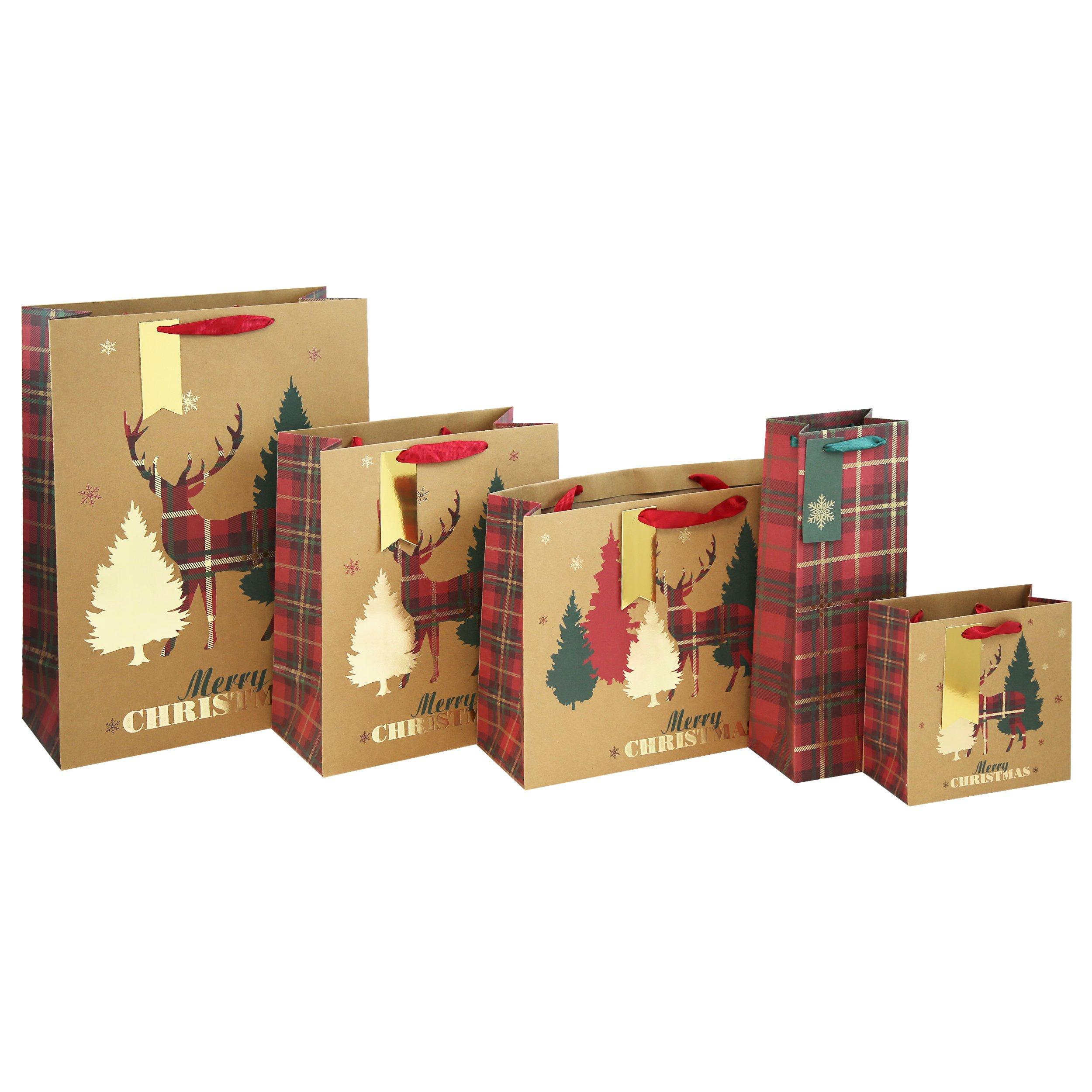 Stag Tartan - North Pole - Adults Toy Sack Gift Bags - 3