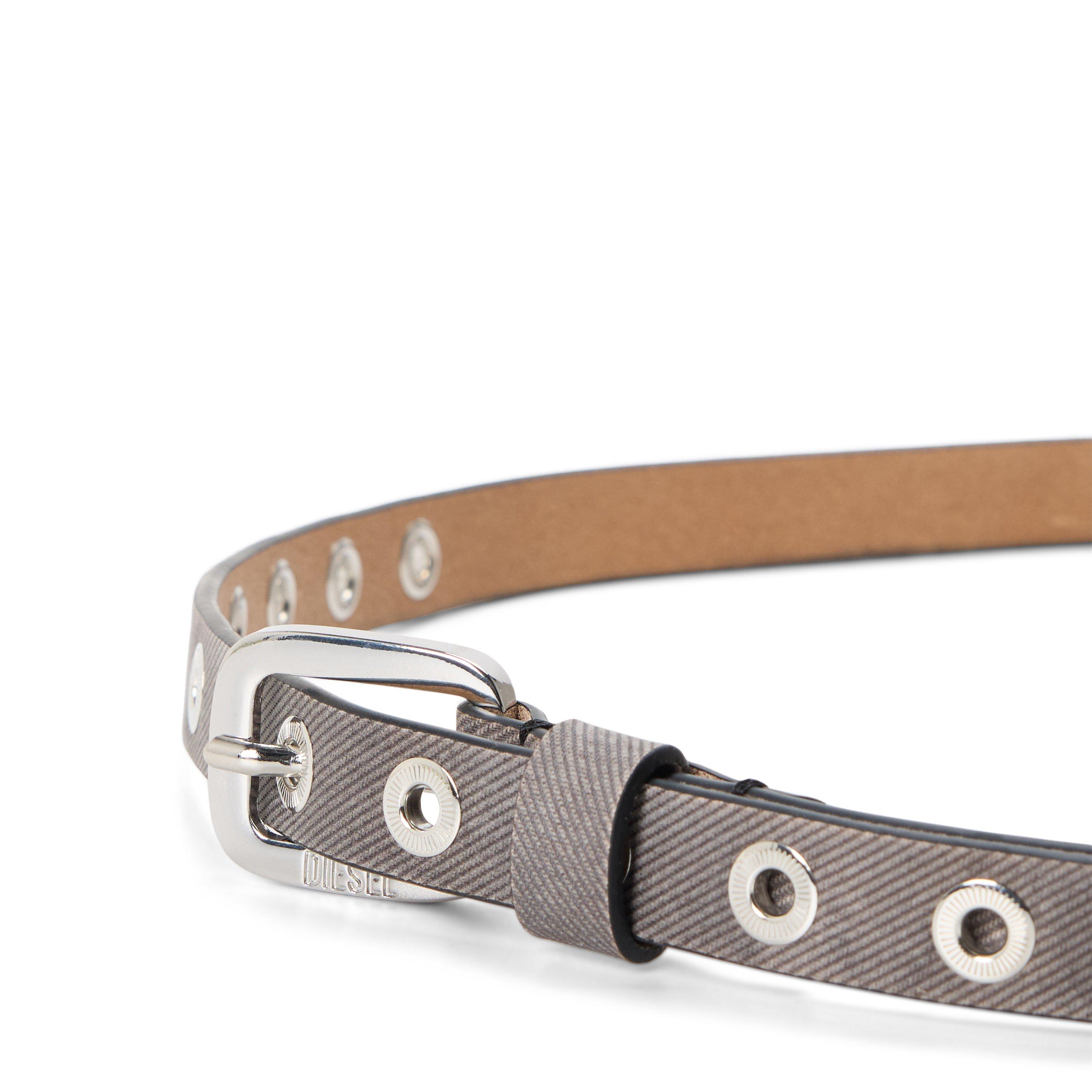 Black Denim - Diesel - Men's B-Bly Leather Belt - 5