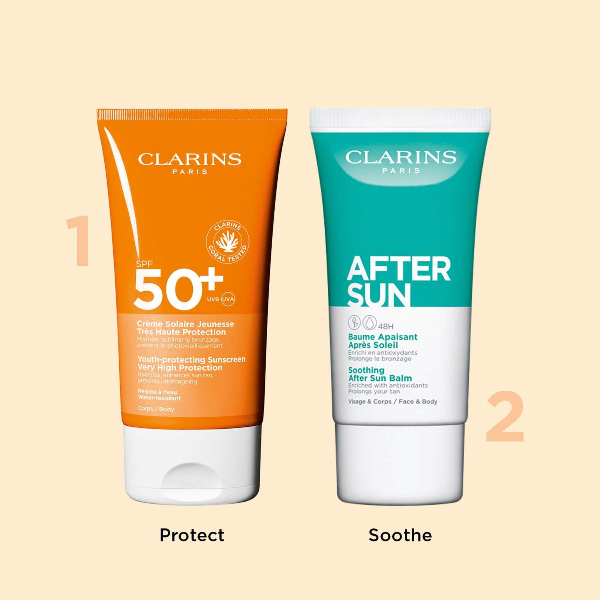 Clear - Clarins - Sun Care Body Cream SPF 50+ - 7