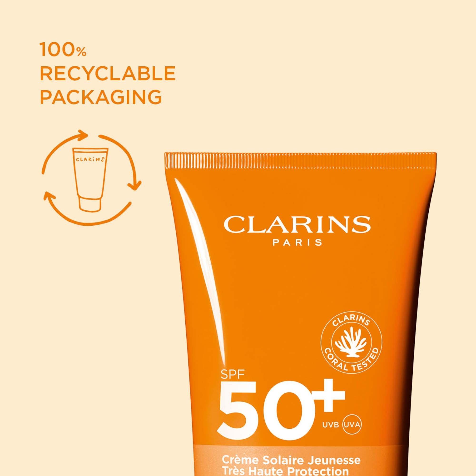 Clear - Clarins - Sun Care Body Cream SPF 50+ - 8