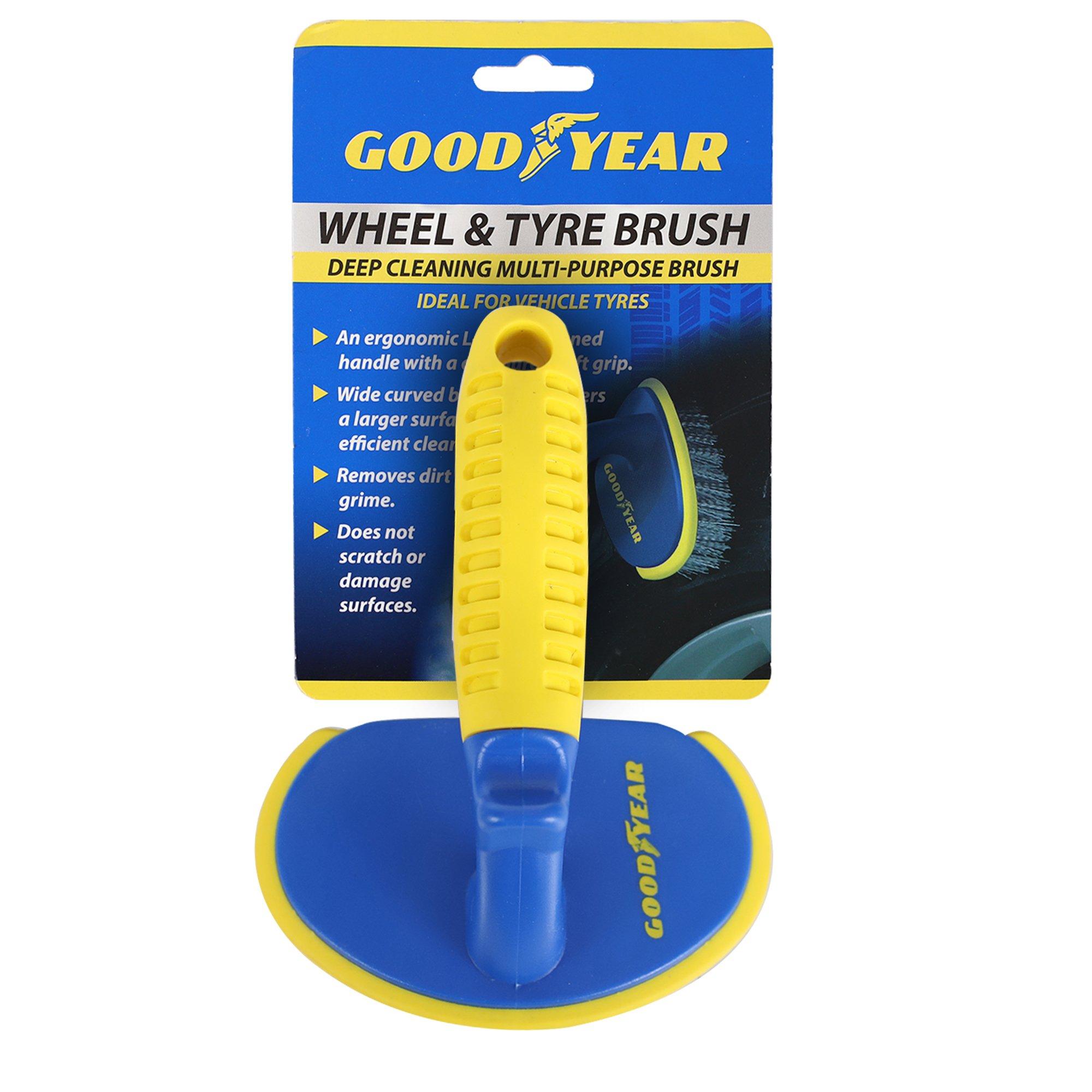 Blue/Yellow - Goodyear - Goodyear Wheel & Tyre Brush - 1