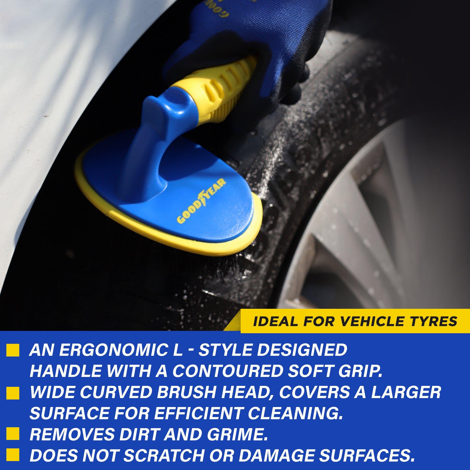 Blue/Yellow - Goodyear - Goodyear Wheel & Tyre Brush - 4