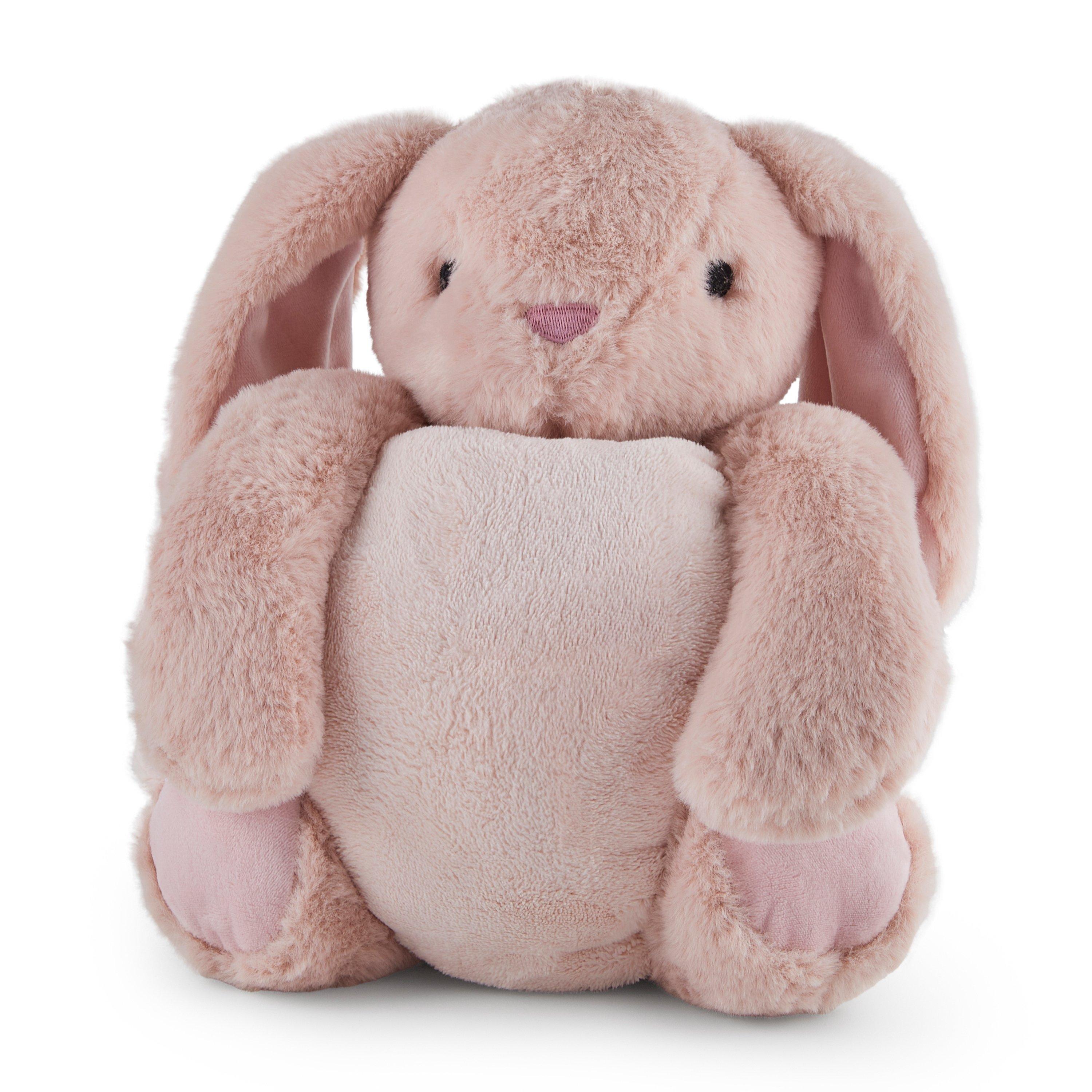 Pink - Toylife - Baby Snuggle Blanket and Plush Gift - 3