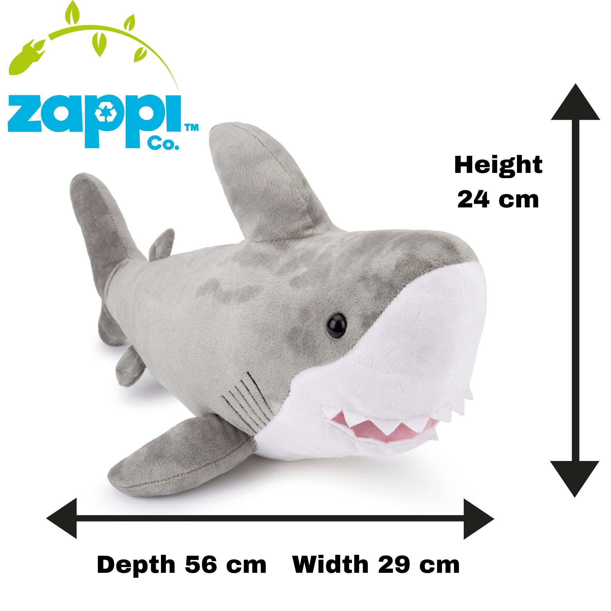 Grigio - Zappi Co - Zappi Co Shark Soft Toy 56 cm - 3