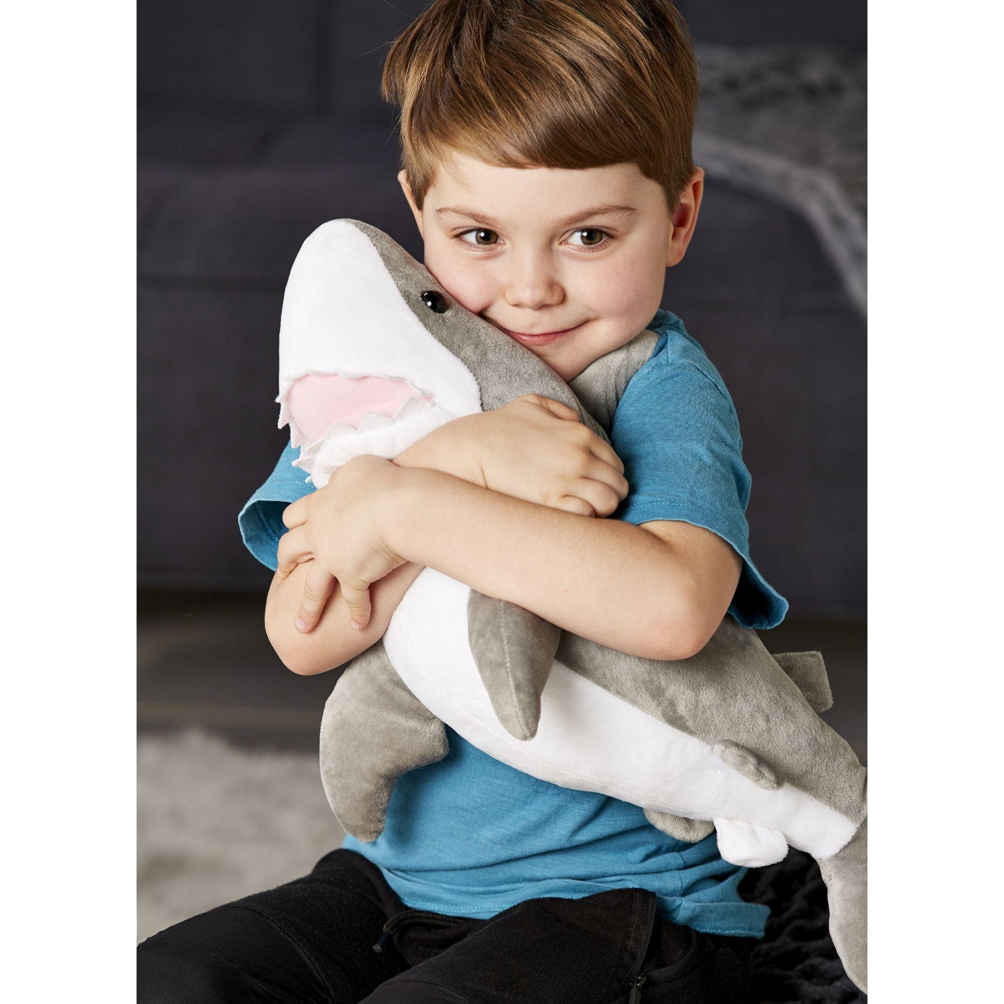 Grigio - Zappi Co - Zappi Co Shark Soft Toy 56 cm - 4