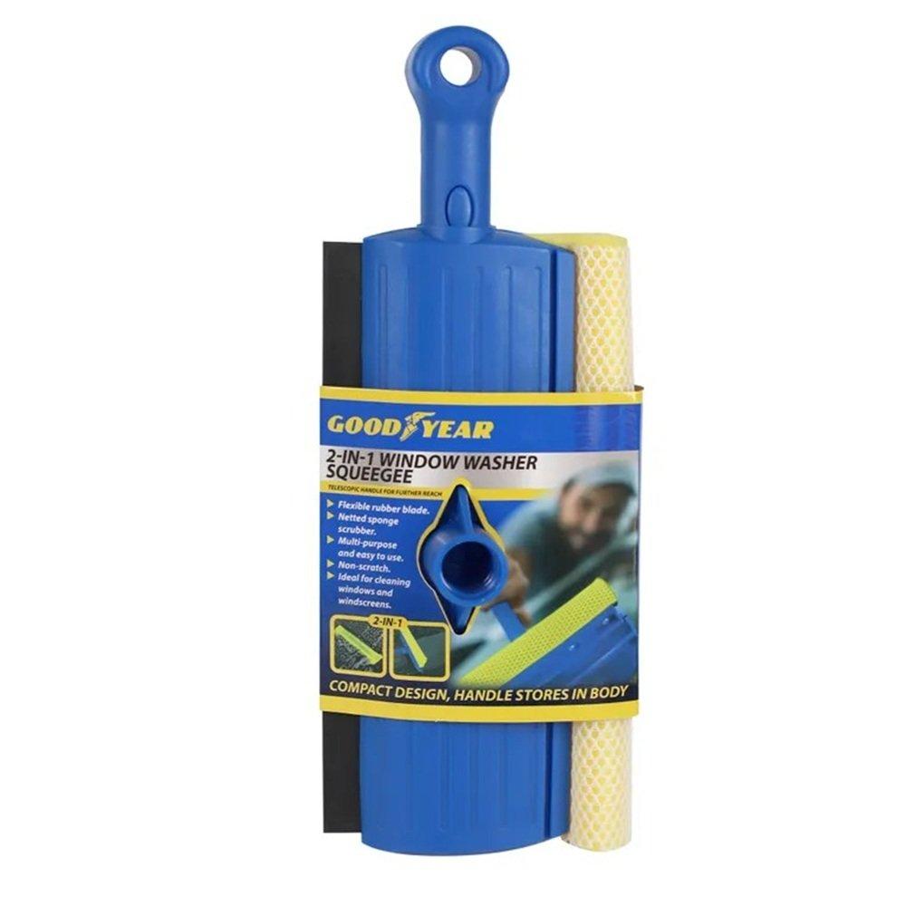 Blue - Goodyear - Goodyear 2 In 1 Telescopic Window Squeegee - 2
