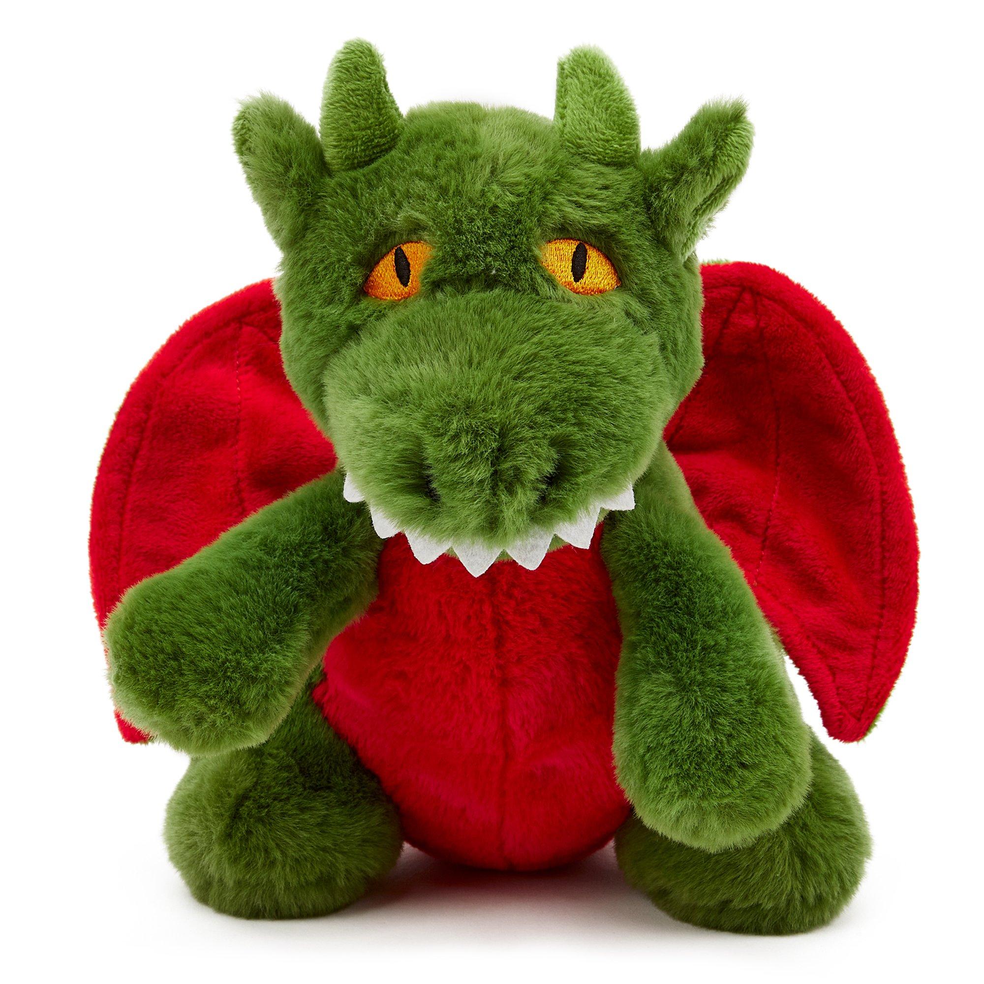 Zappi Co  Infant Team Dragon Soft Toy 21 Cm Eco Green