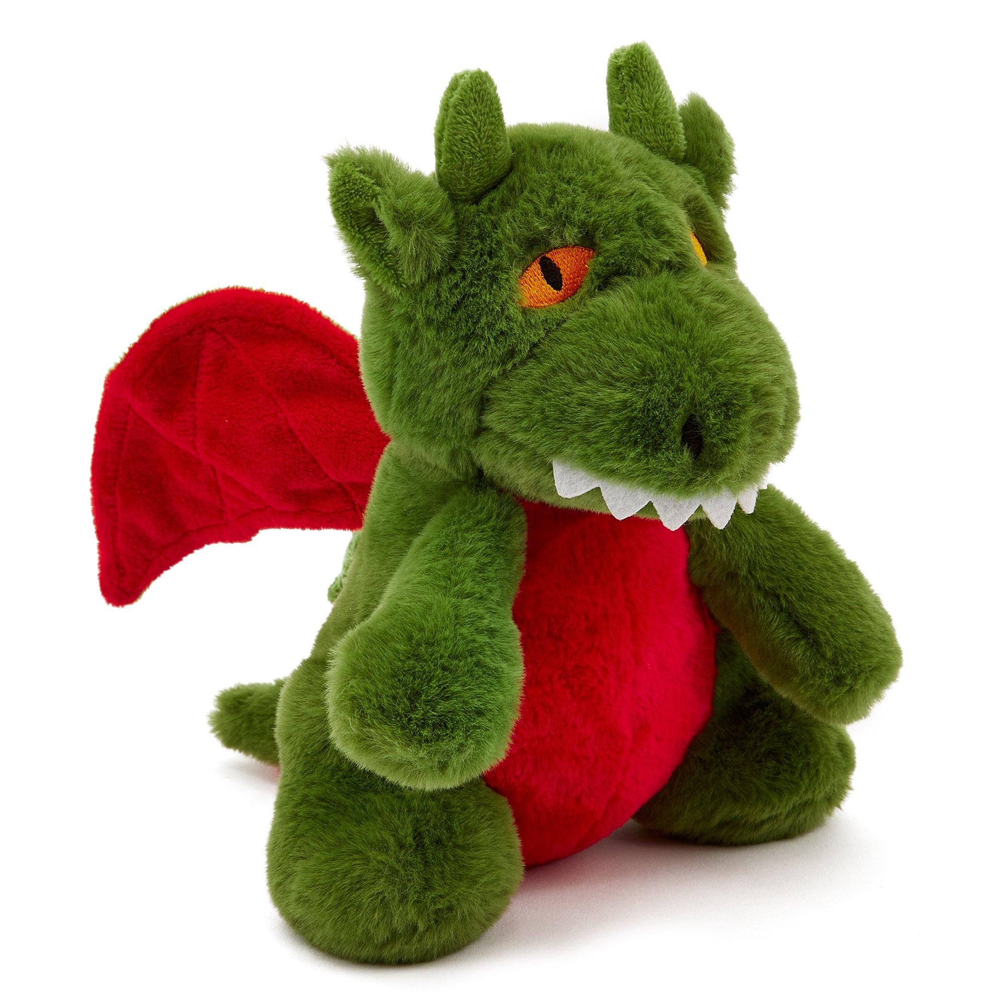 Green - Zappi Co - Zappi Co Dragon Green Soft Toy 21 cm ECO - 2