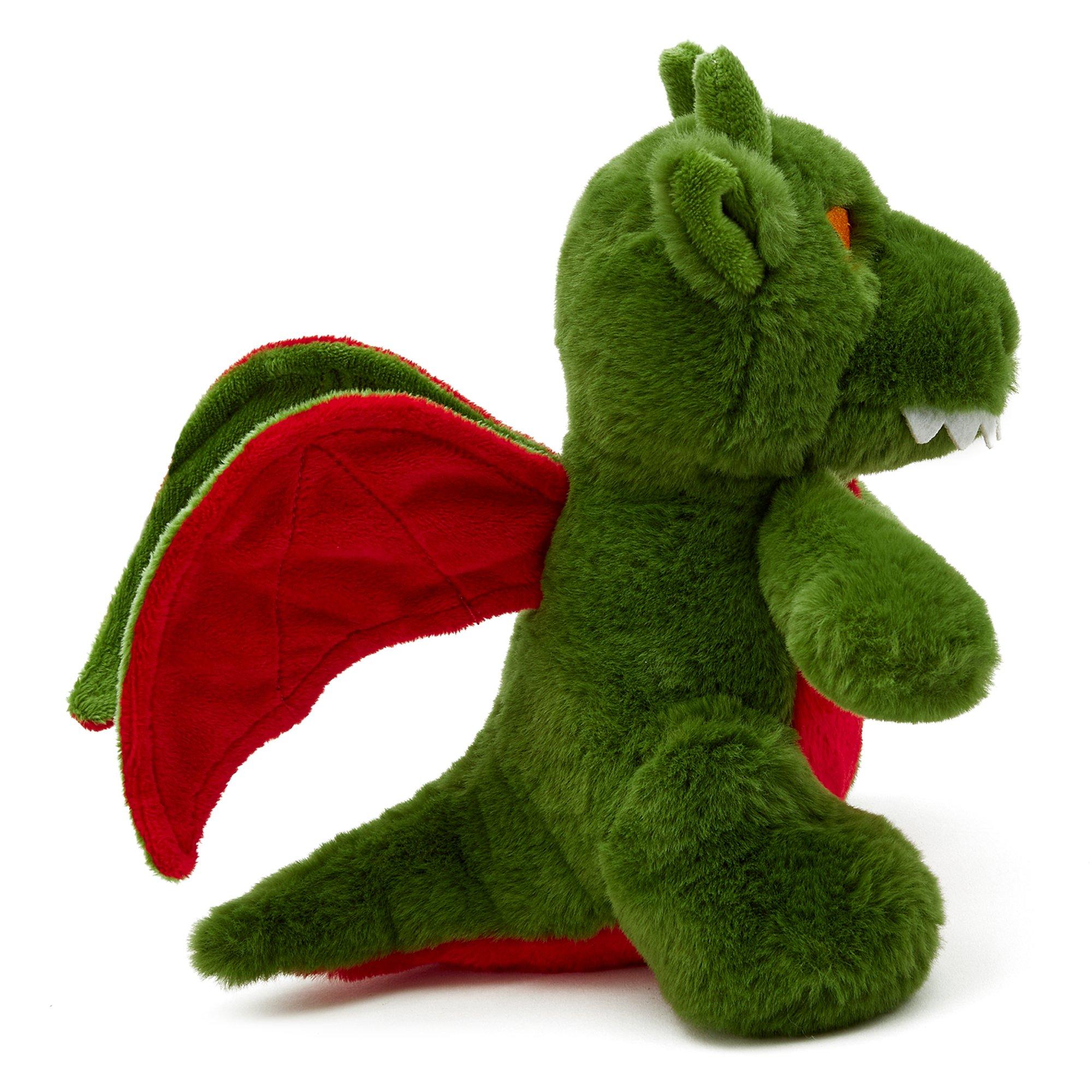Green - Zappi Co - Zappi Co Dragon Green Soft Toy 21 cm ECO - 3