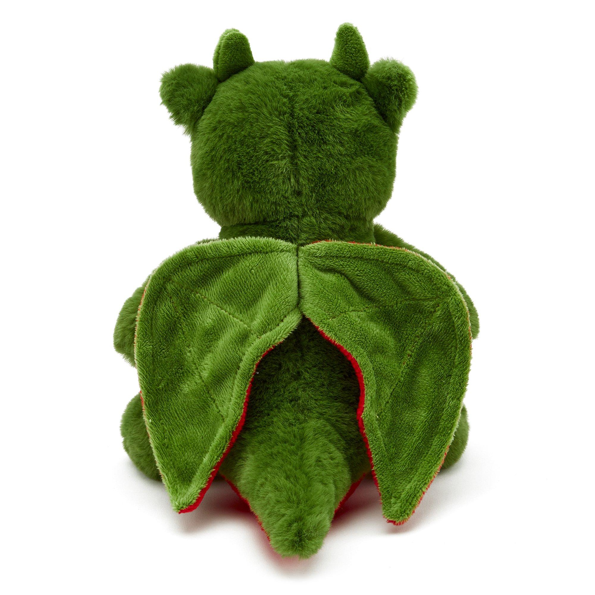Green - Zappi Co - Zappi Co Dragon Green Soft Toy 21 cm ECO - 4