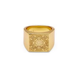 Common Lines Bandana Signet Ring