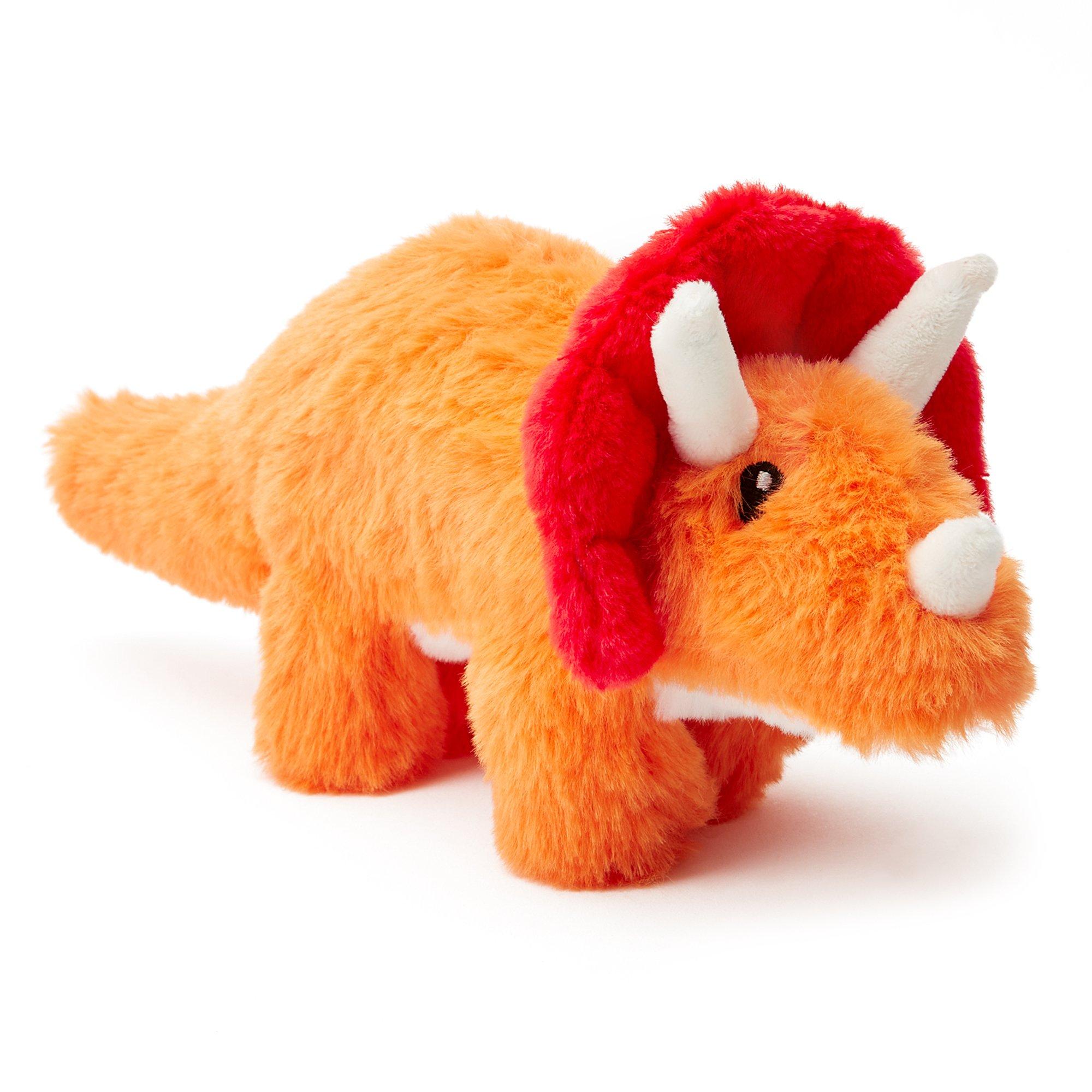 Zappi Co  Infant Team Triceratops Soft Toy 25 Cm Eco - Orange