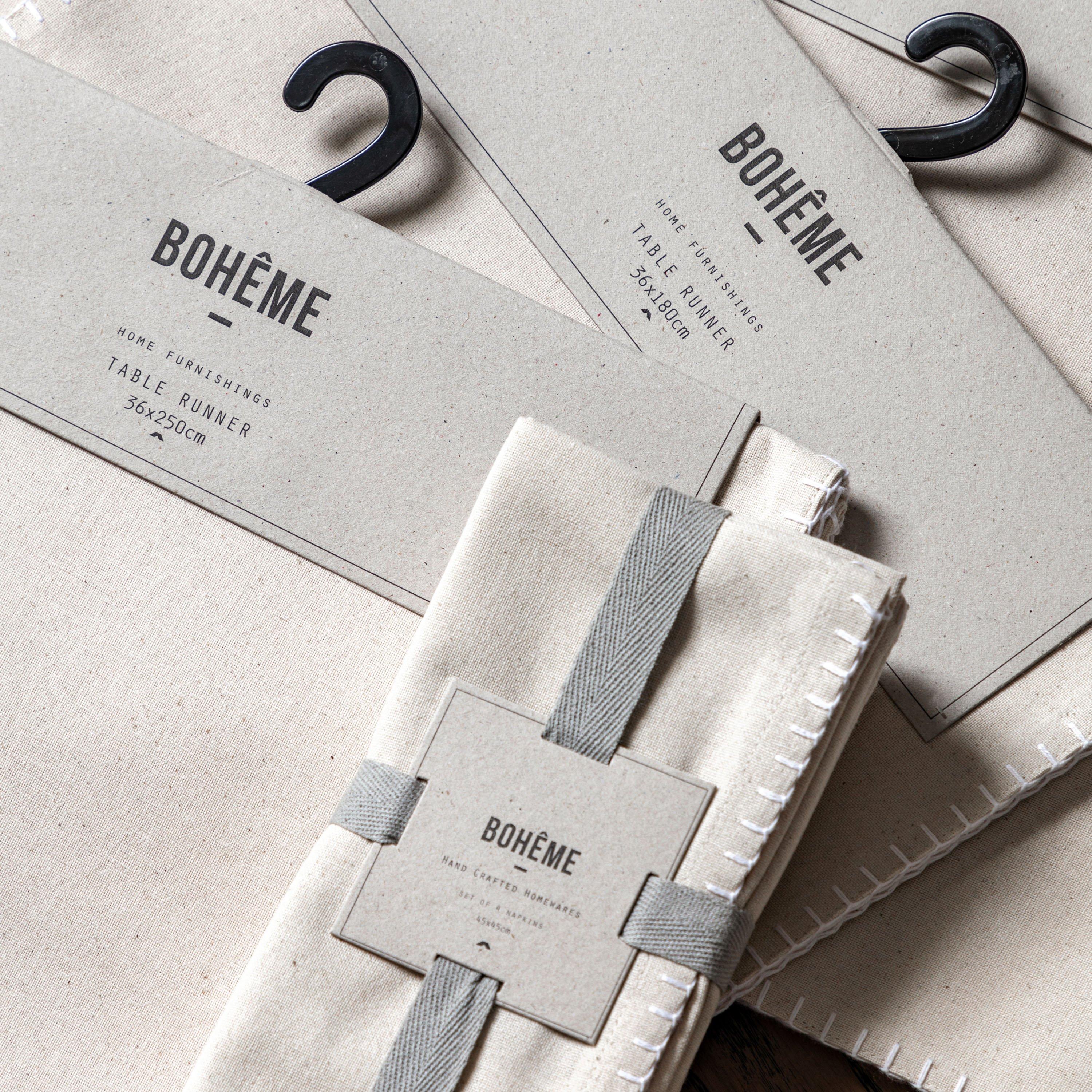 Beige - Gallery - Linen Effect Placemat (4pk) - 3