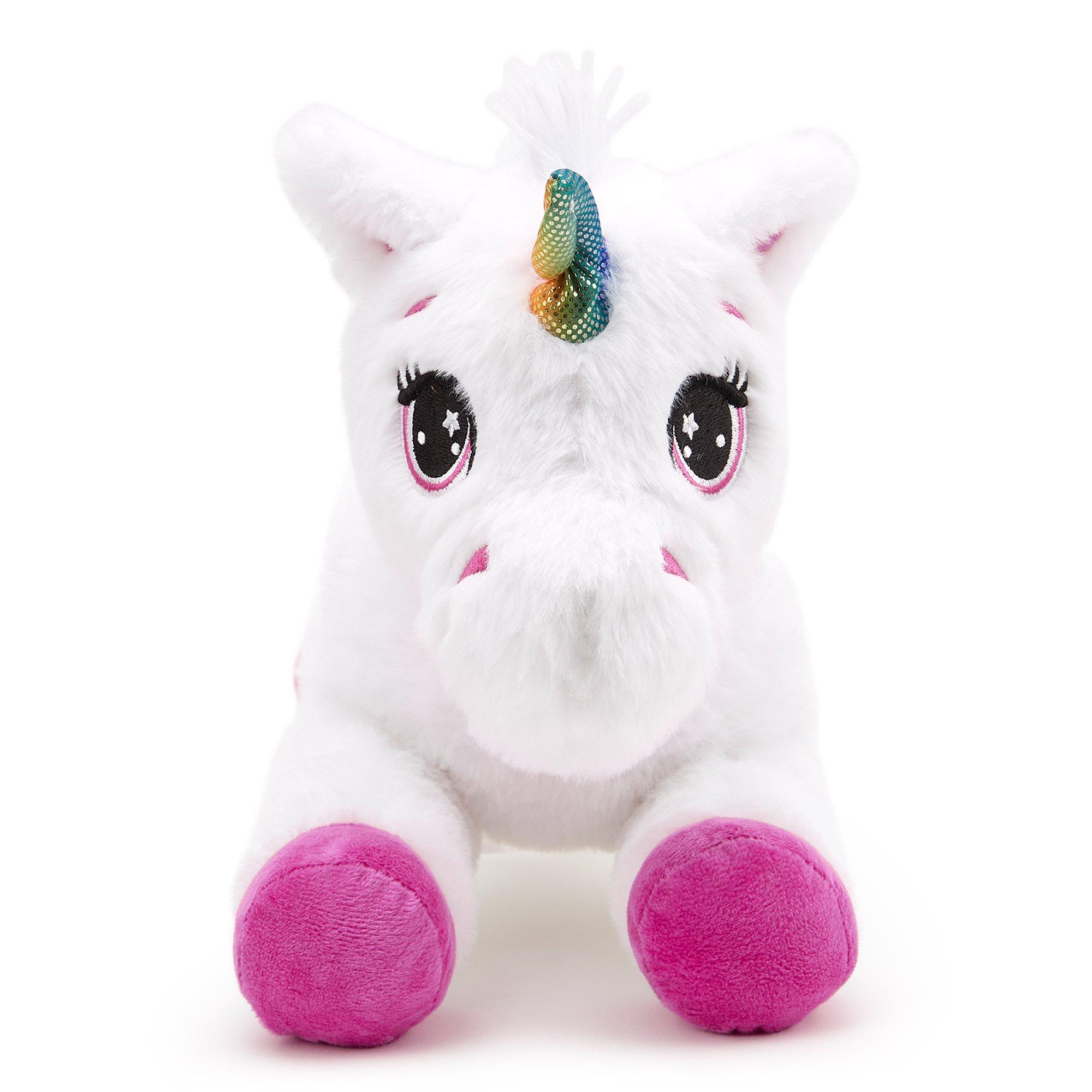 Blanc - Zappi Co - Zappi Co Unicorn Soft Toy 36 cm ECO - 2