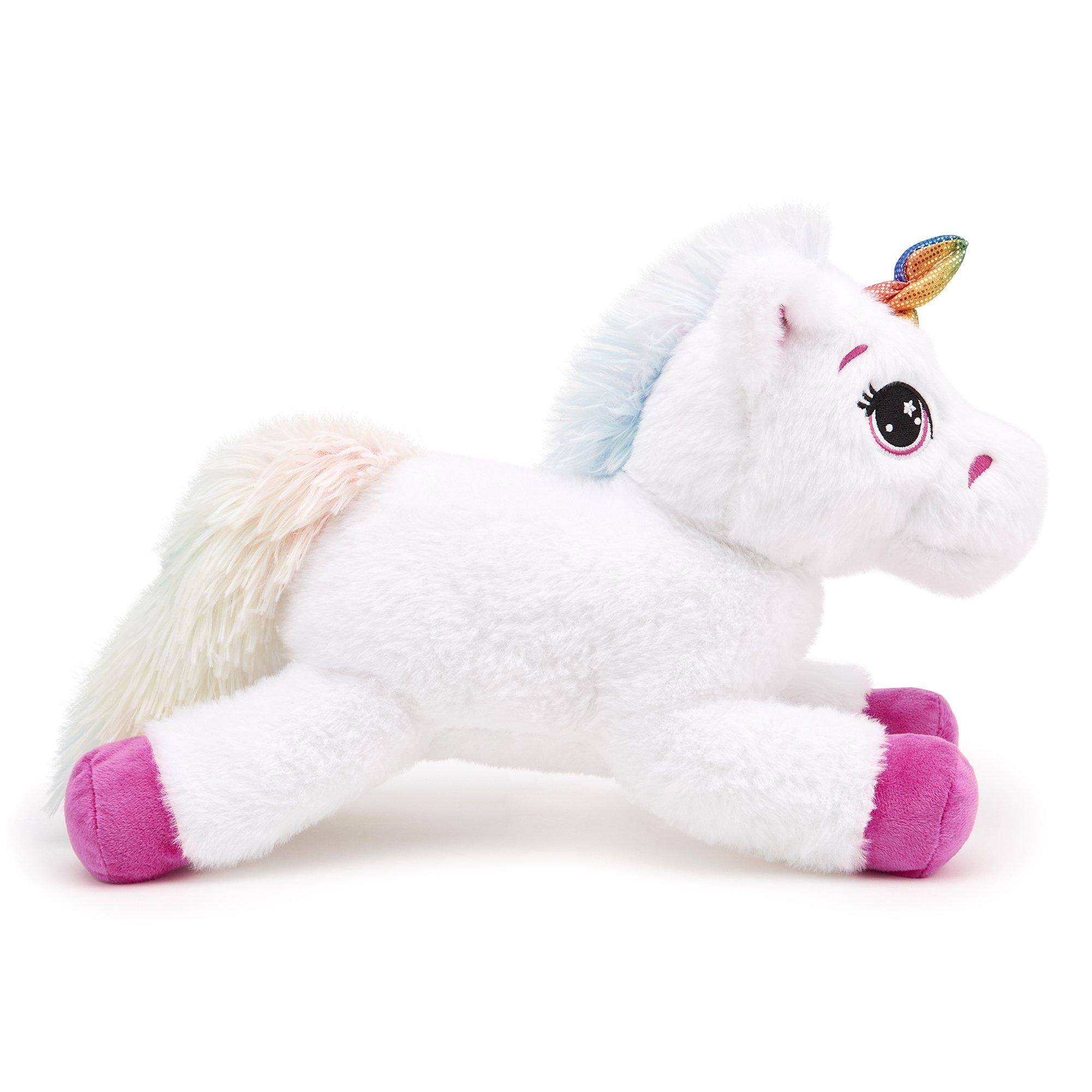 Blanc - Zappi Co - Zappi Co Unicorn Soft Toy 36 cm ECO - 3
