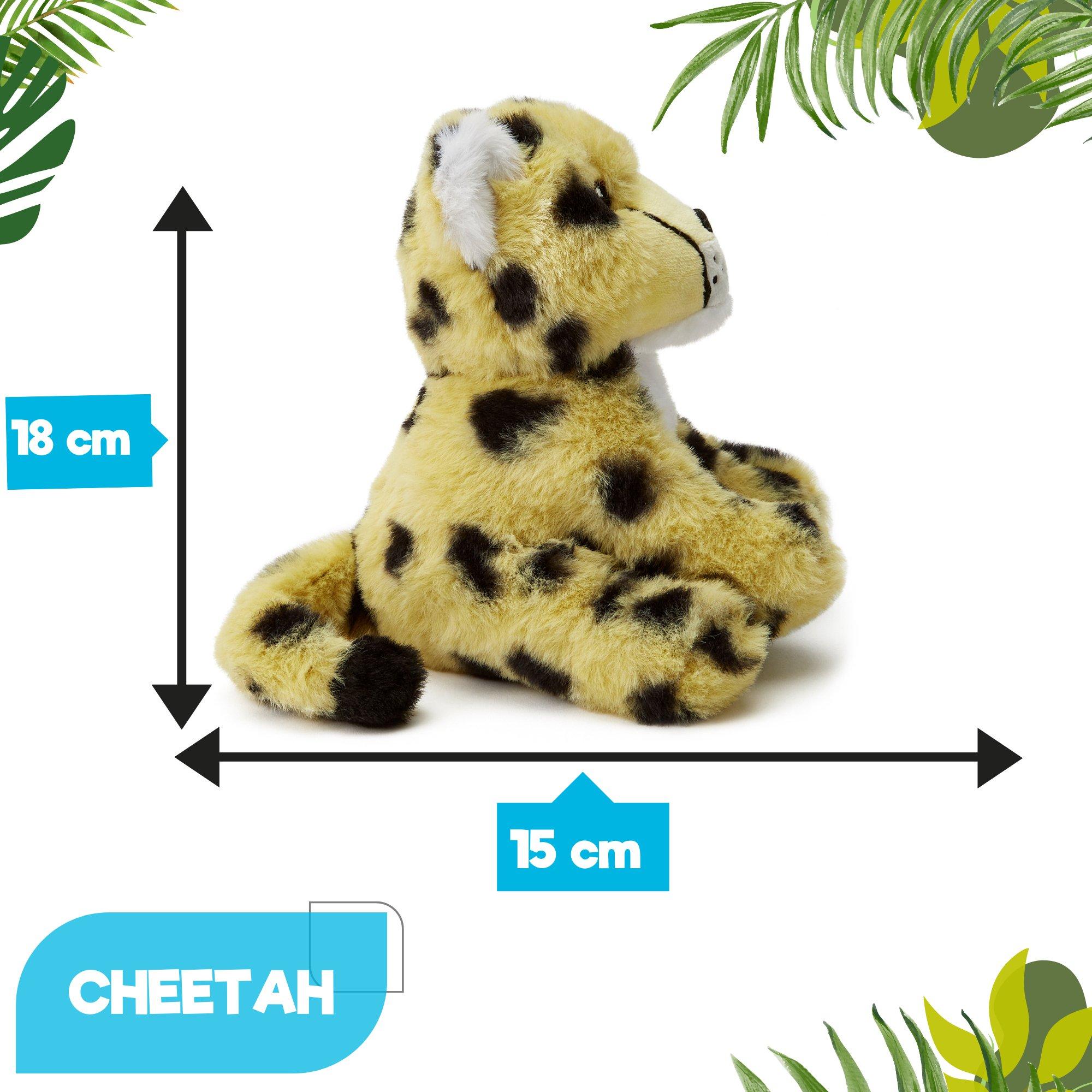 Multi - Zappi Co - Zappi Co Cheetah Soft Toy 24 cm ECO - 5