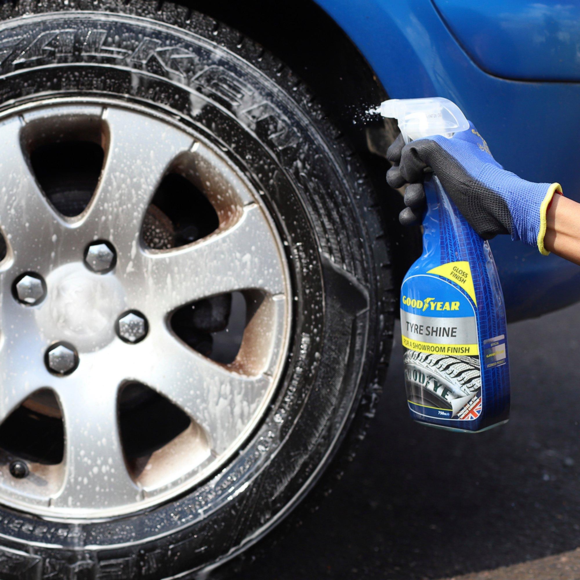 Blue - Goodyear - Goodyear 750ml Tyre Shine trigger cleaning spray - 2