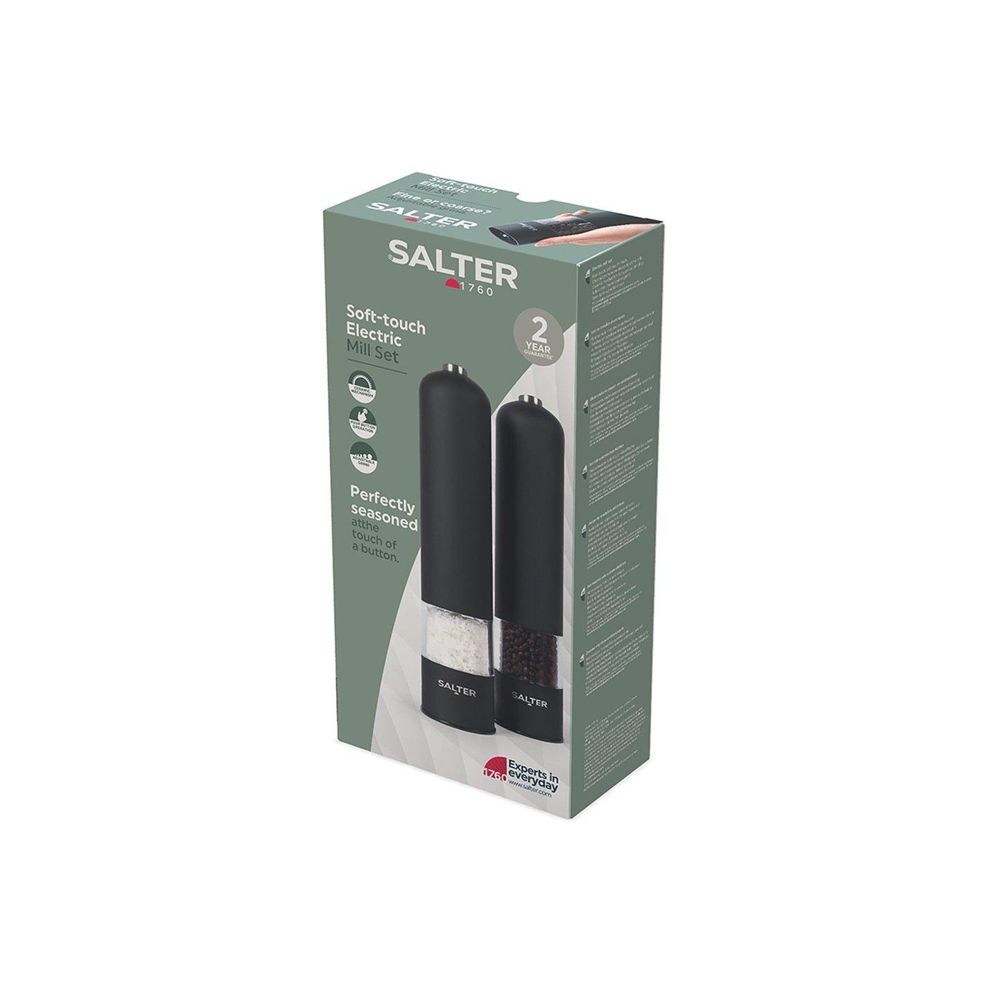 Black - Salter - Electronic Salt & Pepper Mills - Matt Black - 2