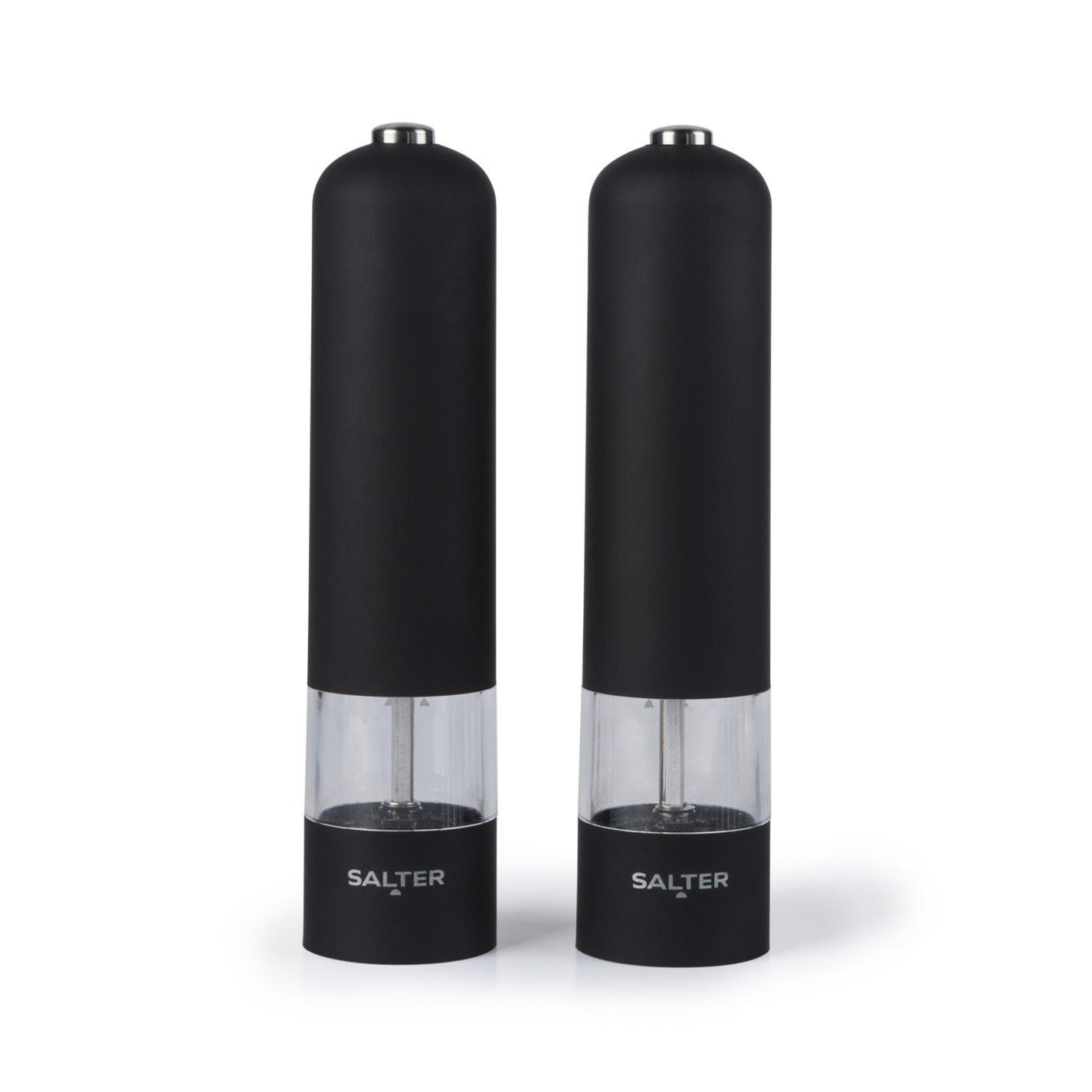 Black - Salter - Electronic Salt & Pepper Mills - Matt Black - 4