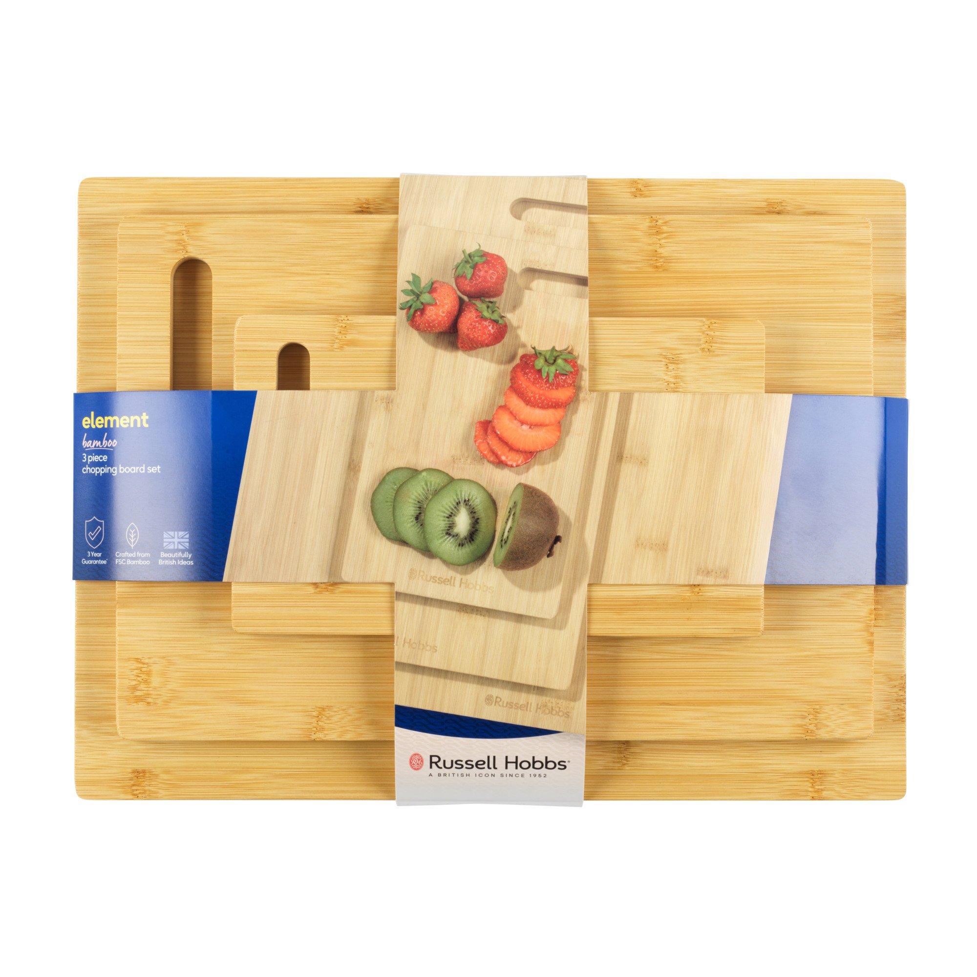 Brown - Russell Hobbs - RH 3Pc Bamboo Board Se 00 - 1