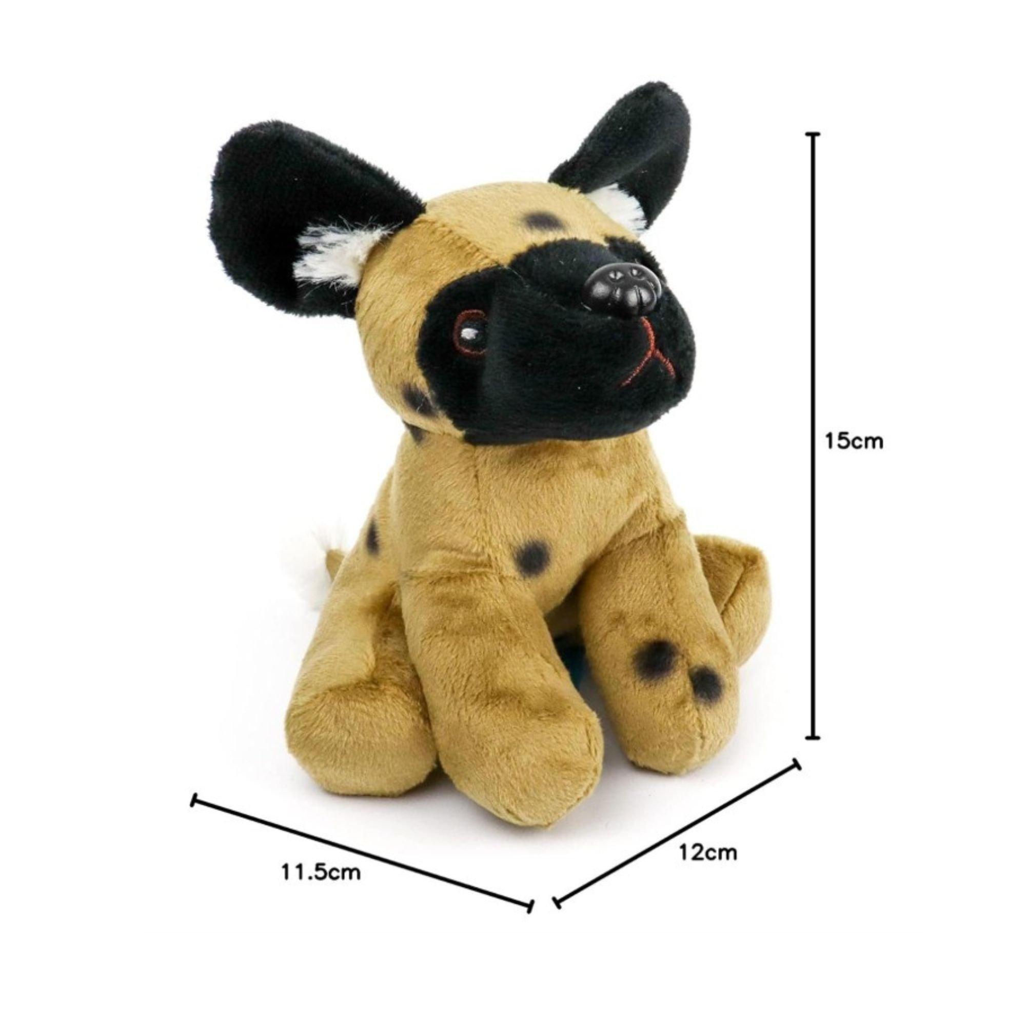 Multi - Zappi Co - Zappi Co Wild Dog Soft Toy 15 cm - 3