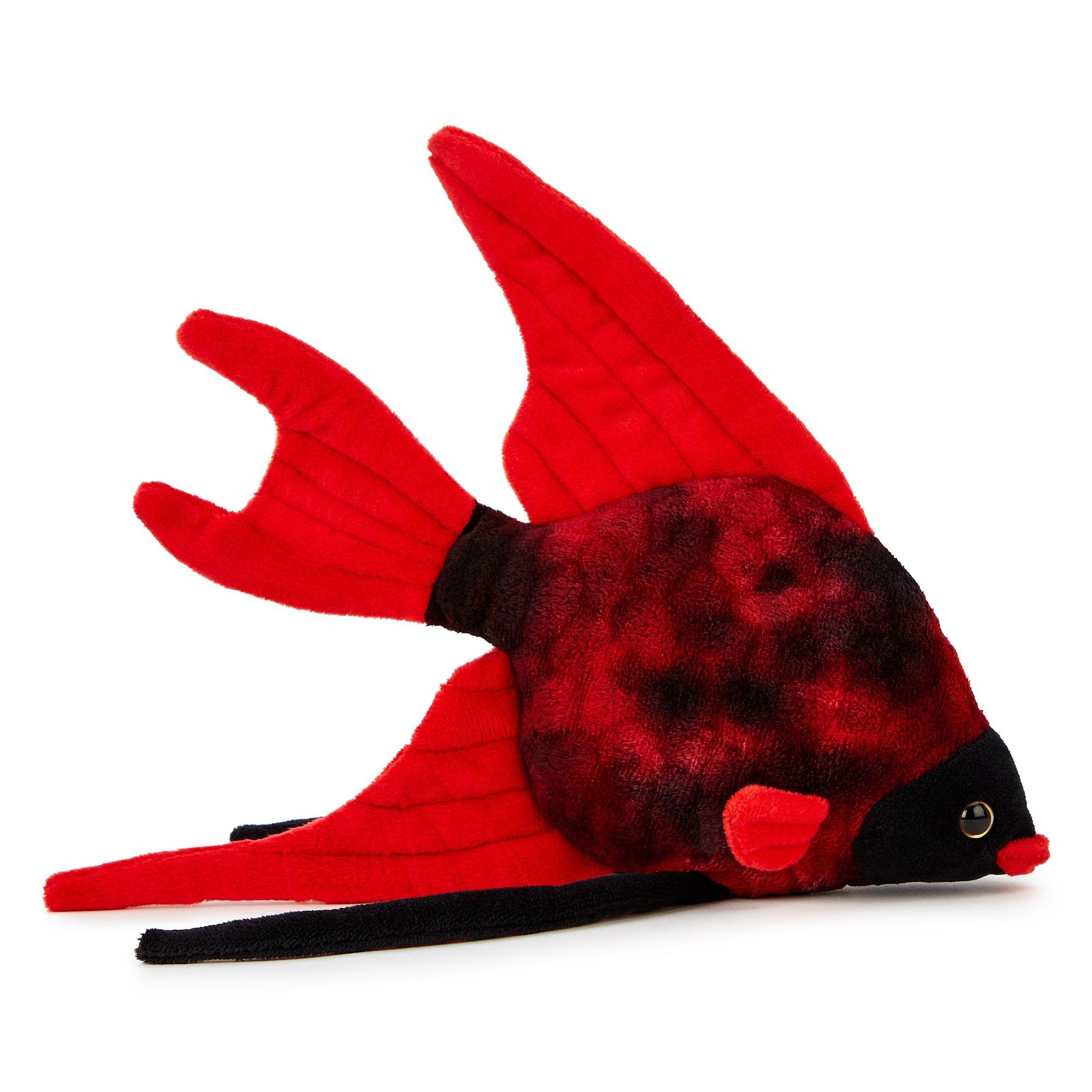 Red - Zappi Co - Team Zappi Co Tropical Fish Black & Red Soft Toy 27 cm - 1