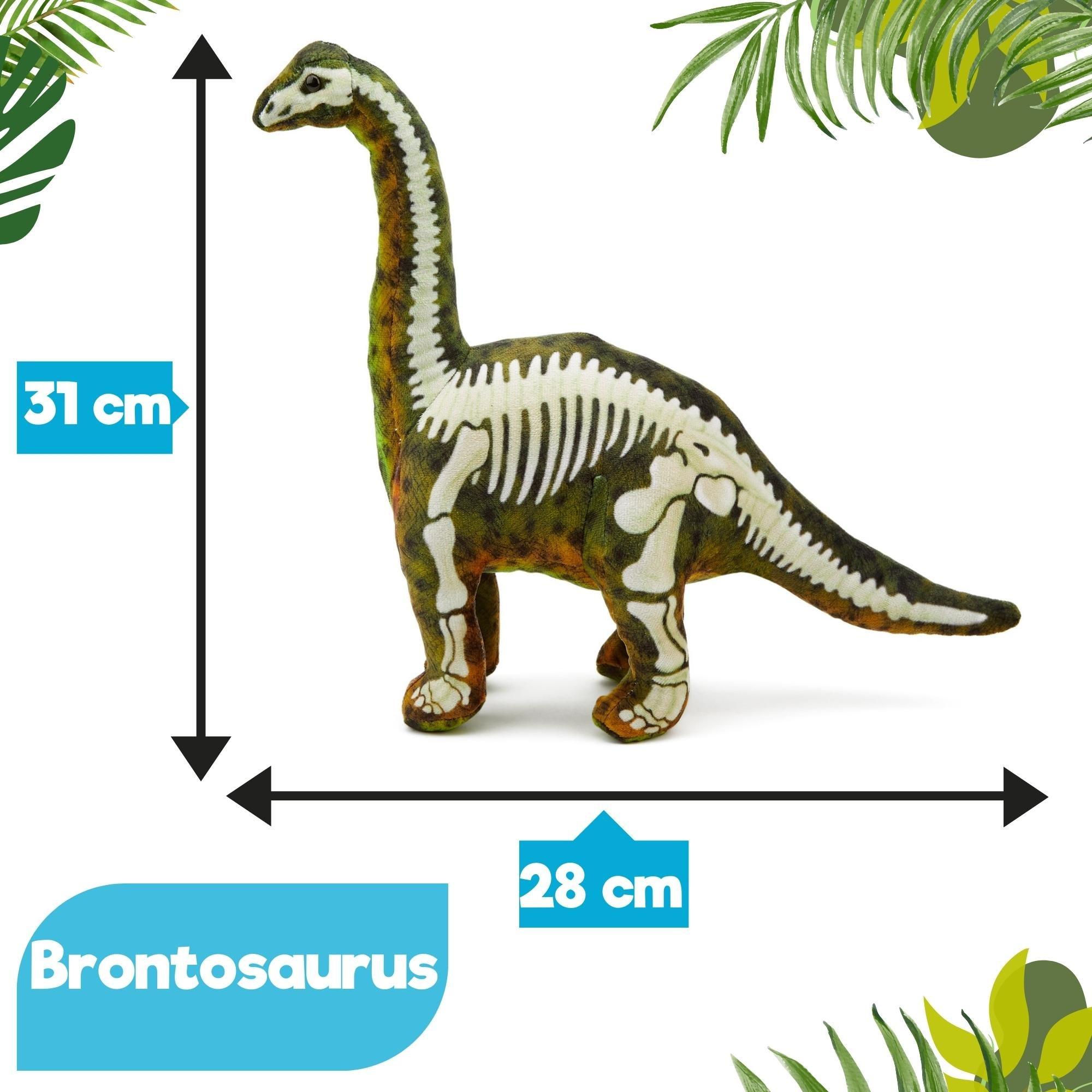 Meerkleurig - Zappi Co - Zappi Co Brontosaurus Skeleton Soft Toy 45 cm - 5