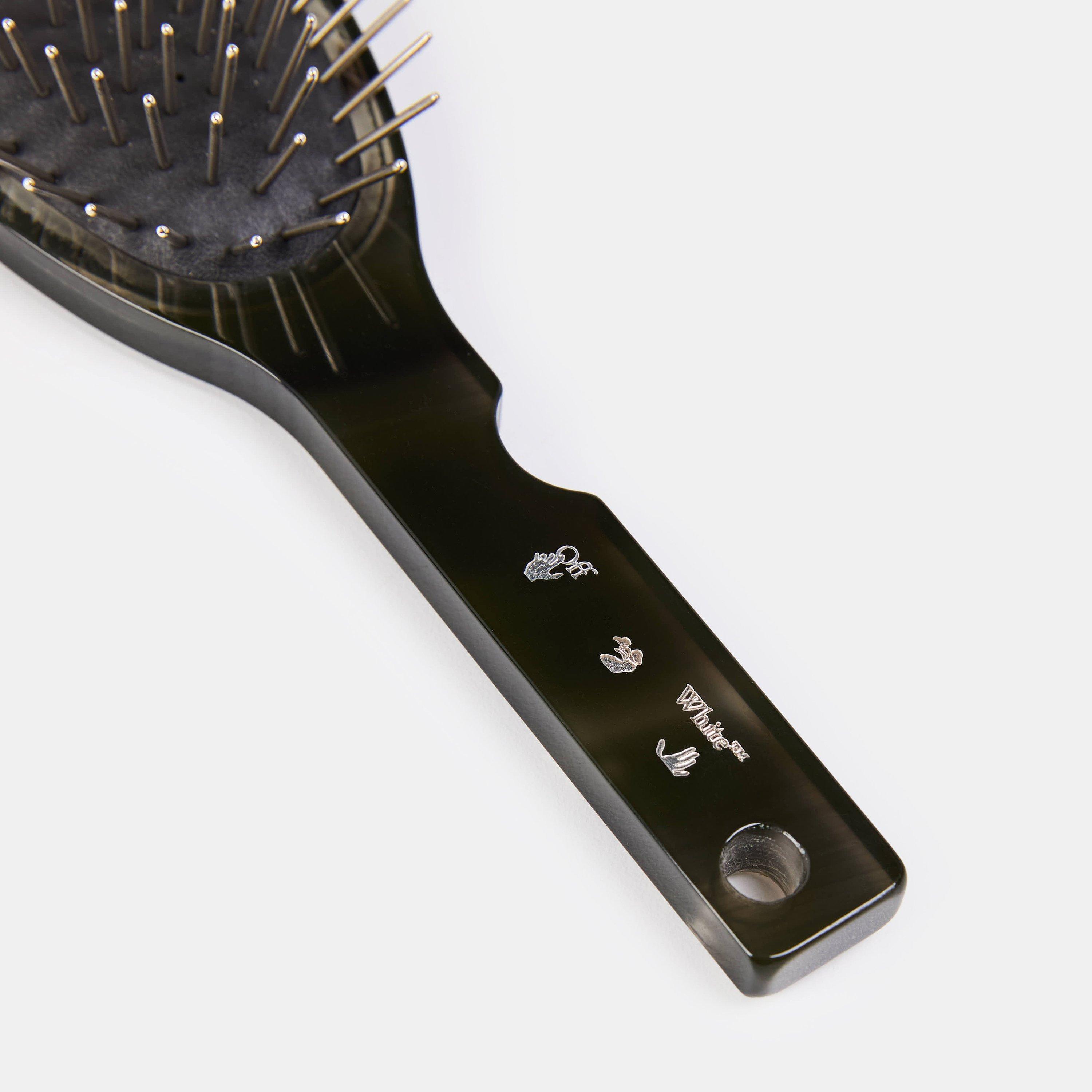 Grey/Silver - Off White - Unisex Hair Brush - 2