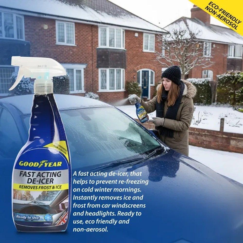 Blue - Goodyear - Goodyear De Icer 750Ml Spray - 2