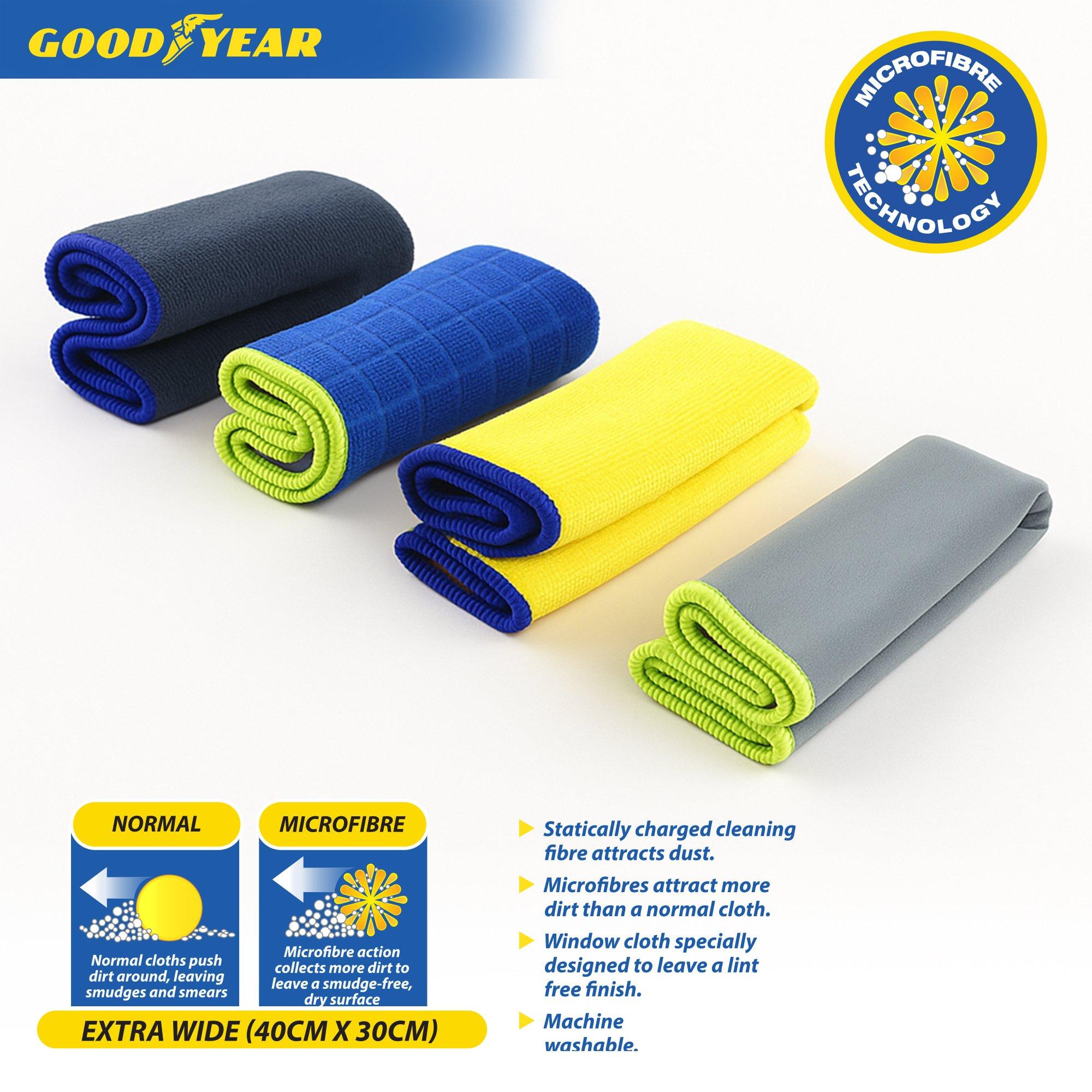 Multi - Goodyear - Goodyear 4 Piece Microfibre Cloth Set - 2