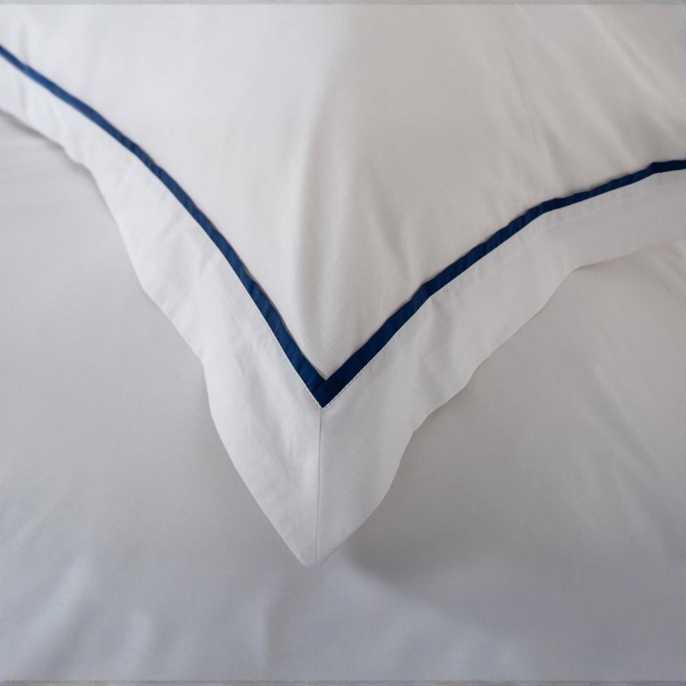 Blue - The Lyndon Company - Hampstead Percale Cotton Duvet Set - 3