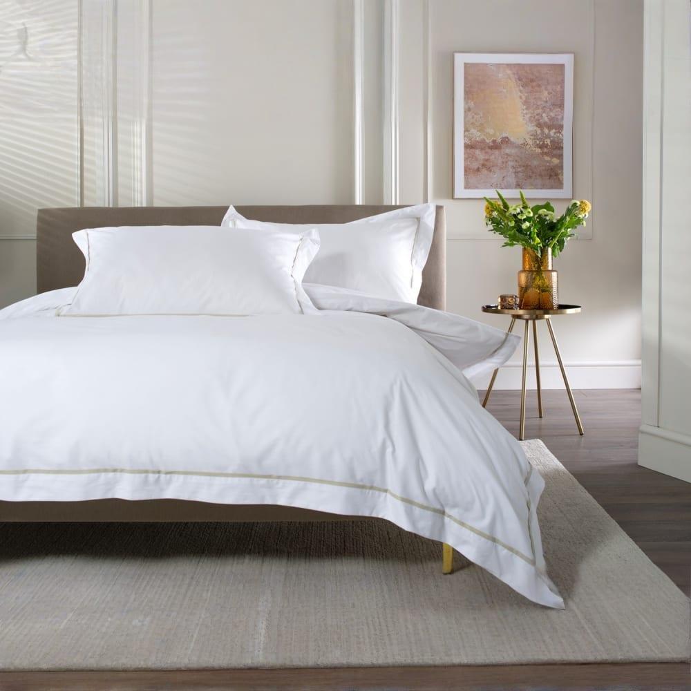 Stone - The Lyndon Company - Hampstead Percale Cotton Duvet Set - 2