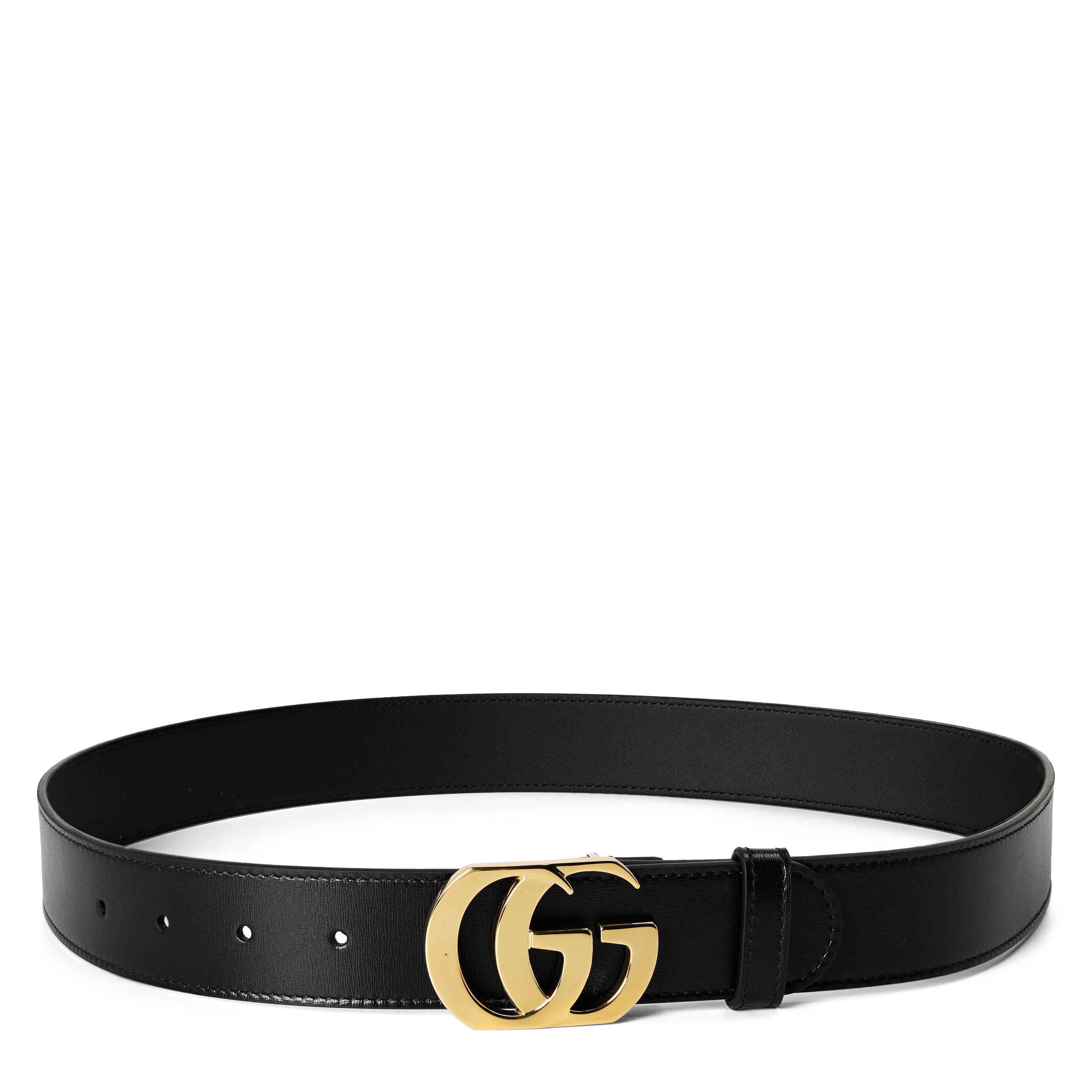 Gold/Black - Gucci - Gucci Marmont Belt Sn64 - 1